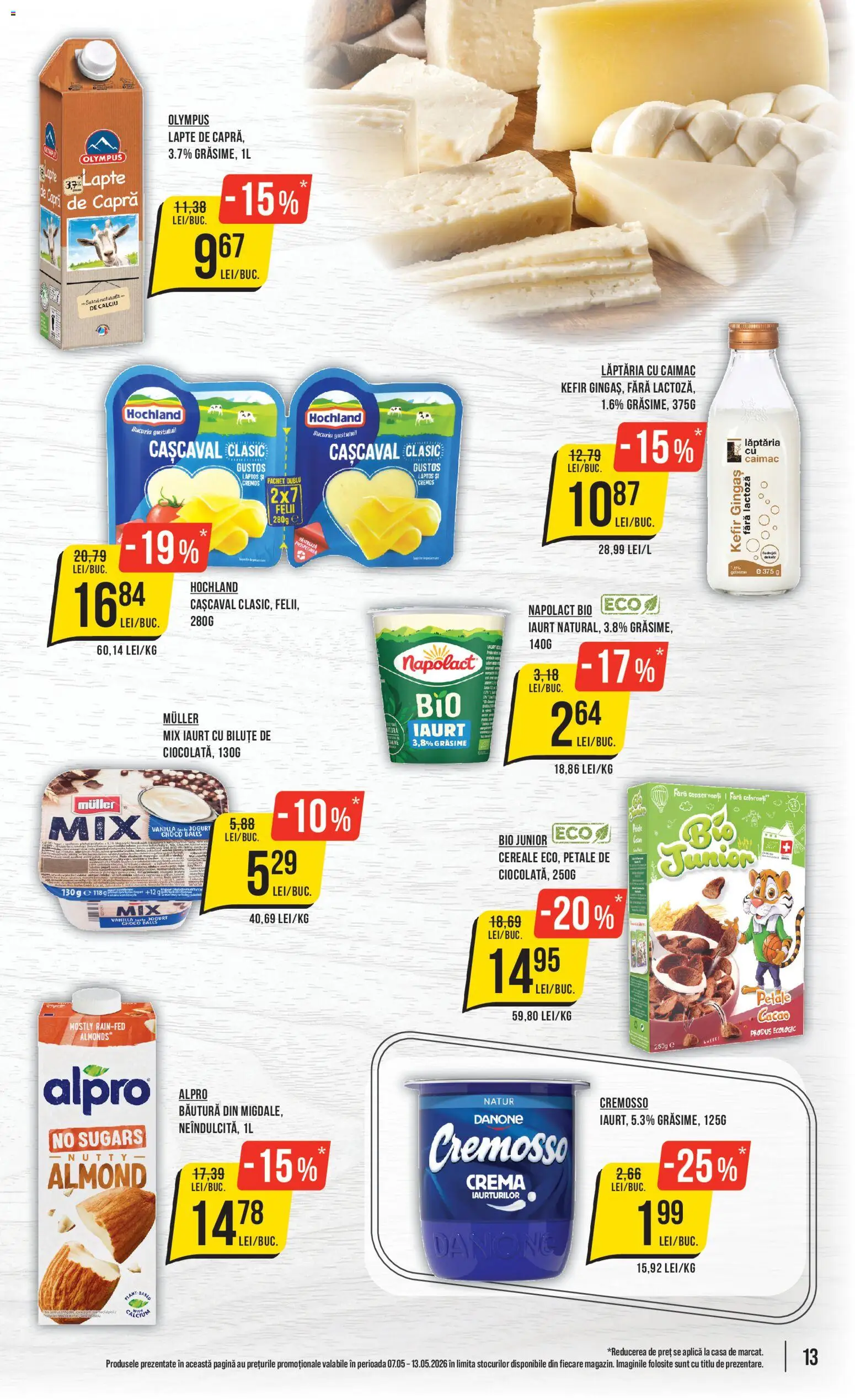 Catalog Mega Image 7 - 12 Mai 2026 | Pagina 13 | Produse: Şerit ödül, Lapte, Iaurt, Cacao