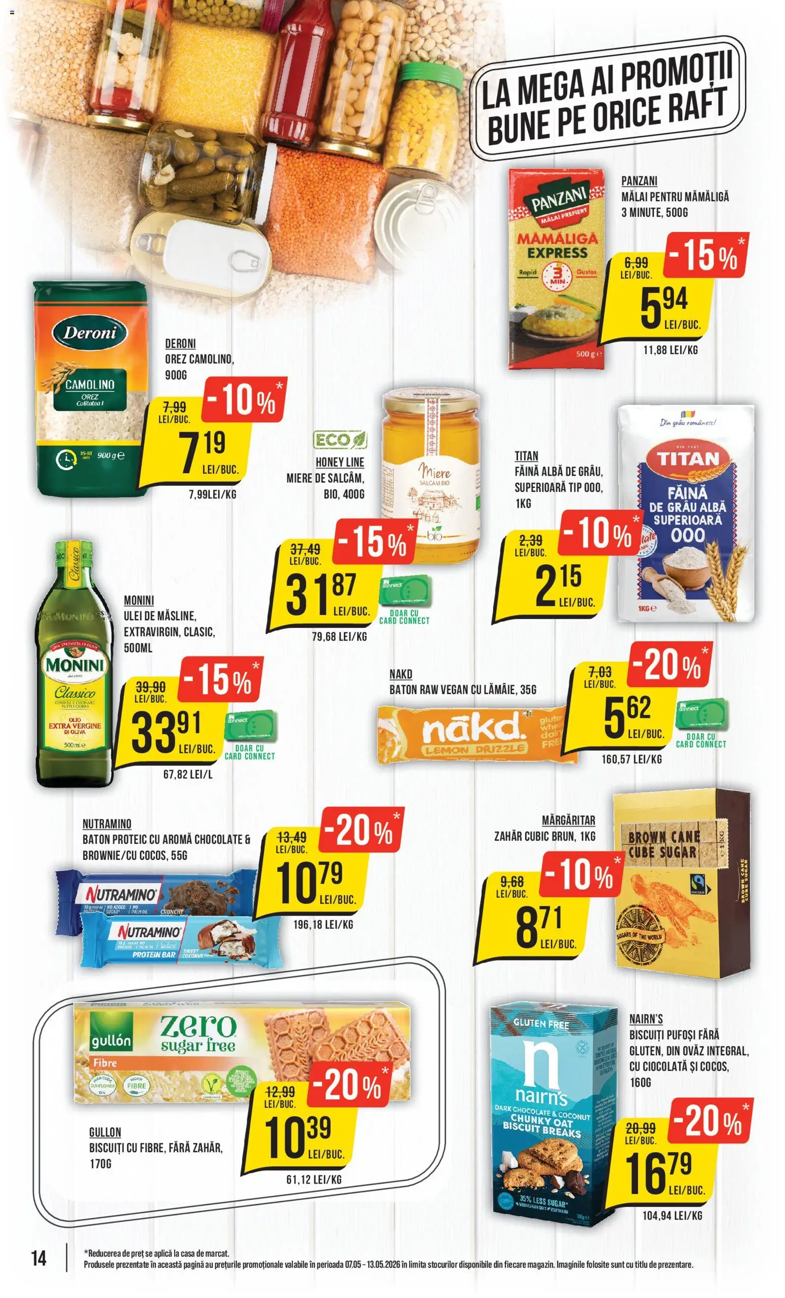 Catalog Mega Image 7 - 12 Mai 2026 | Pagina 14 | Produse: Raft, Ciocolată, Făină, Zahăr