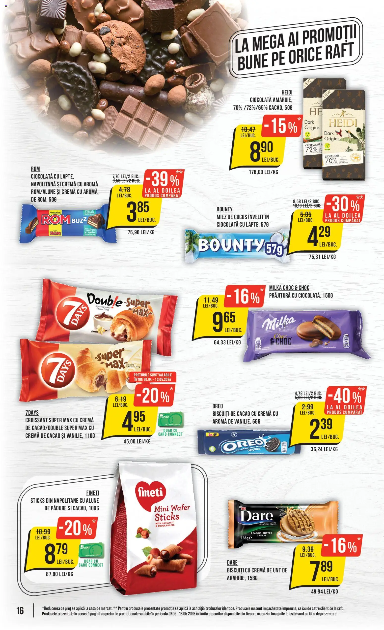 Catalog Mega Image 7 - 12 Mai 2026 | Pagina 16 | Produse: Prăjitură, Cremă, Ciocolată, Rom