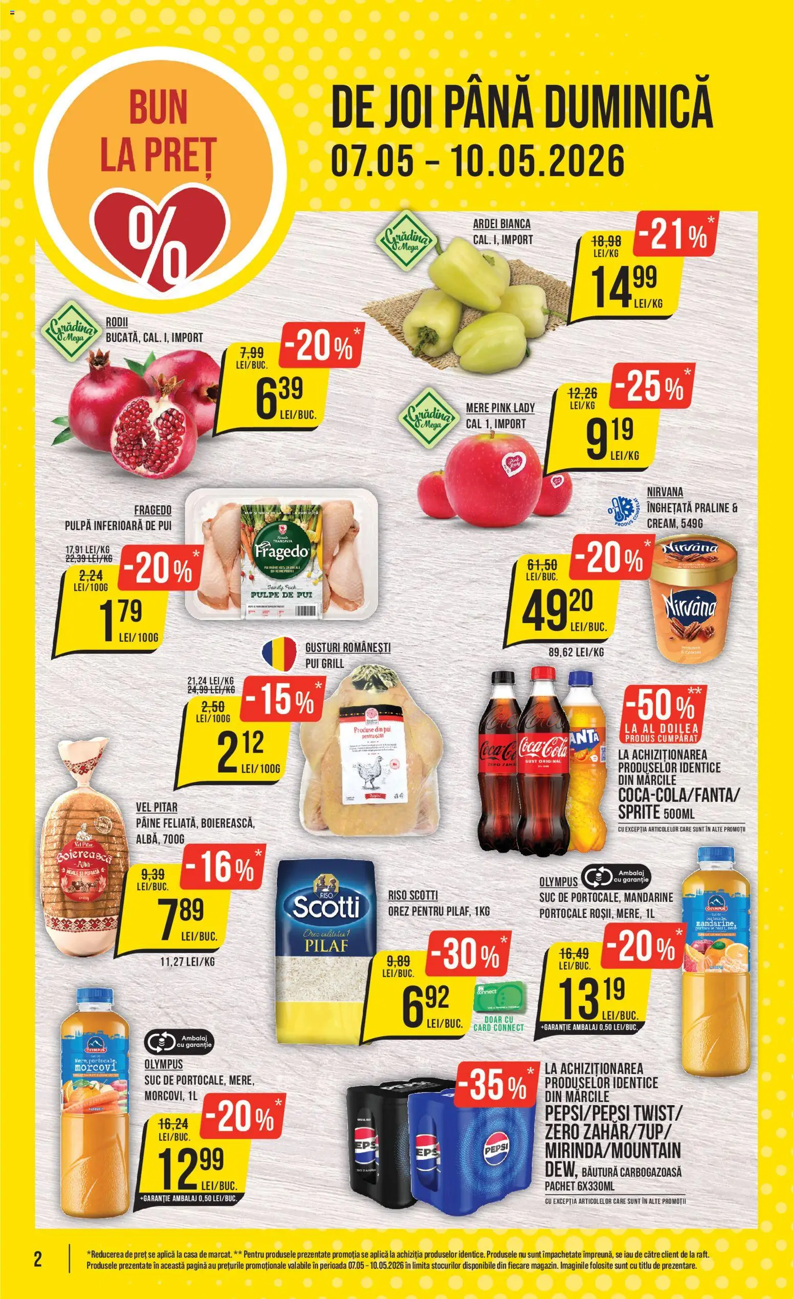 Catalog Mega Image 7 - 12 Mai 2026 | Pagina 2 | Produse: Ardei, Pâine, Suc, Morcovi