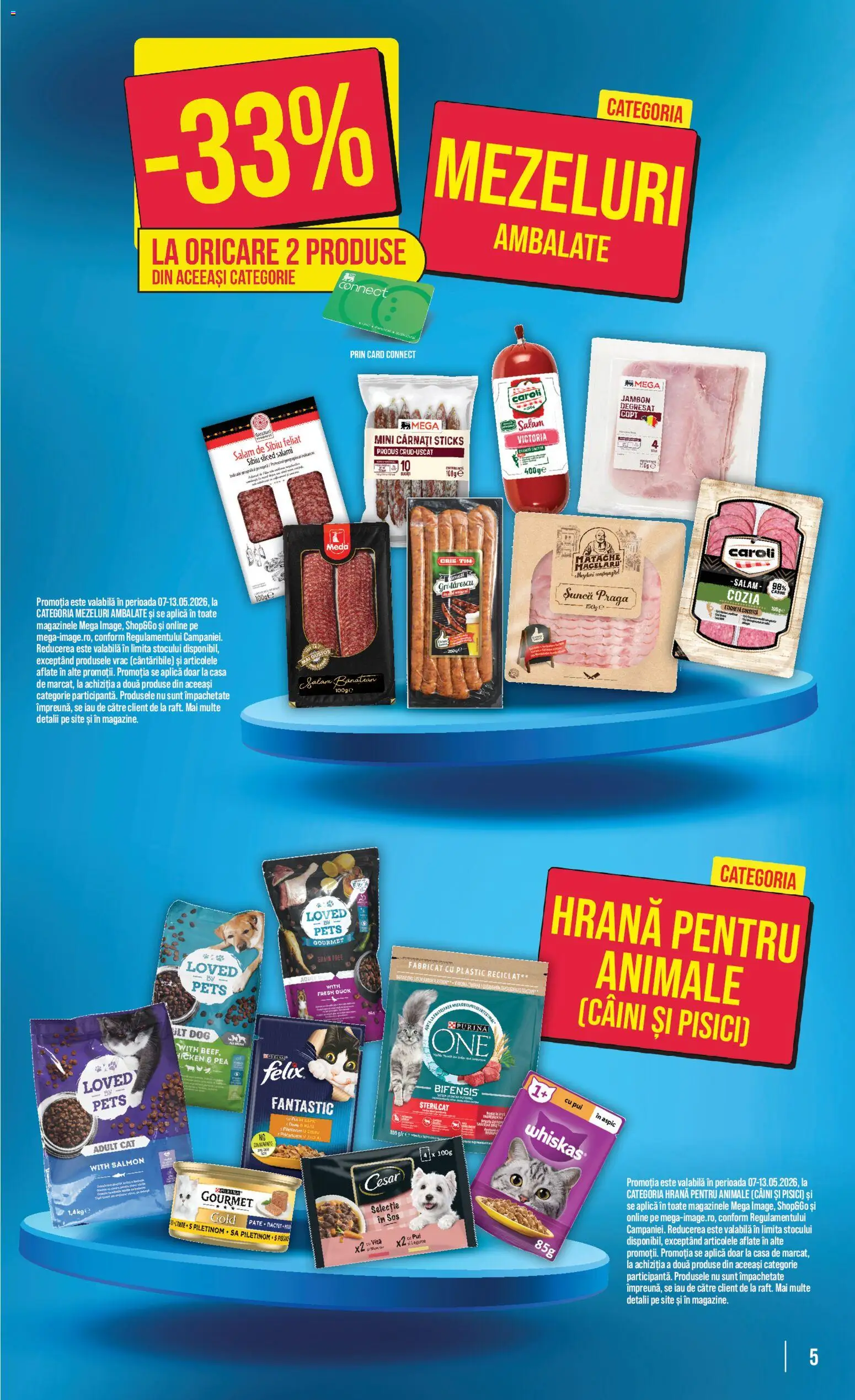Catalog Mega Image 7 - 12 Mai 2026 | Pagina 5 | Produse: Salam, Șuncă, Sos, Cârnați