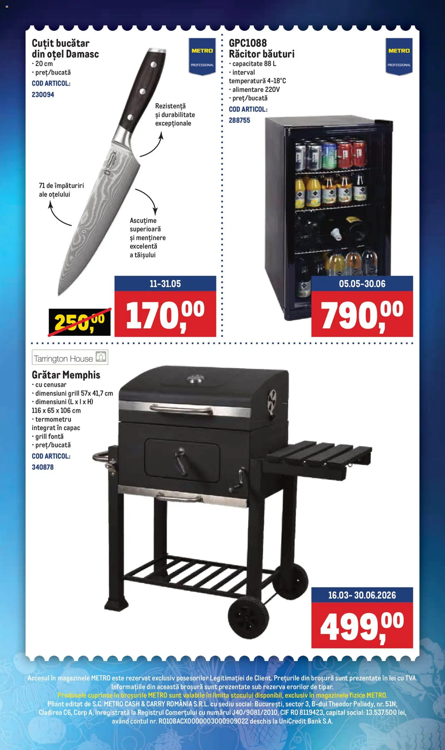 Catalog METRO 11 - 16 Mai 2026 | Pagina 3 | Produse: Grill, Termometru, Grătar, Cuțit