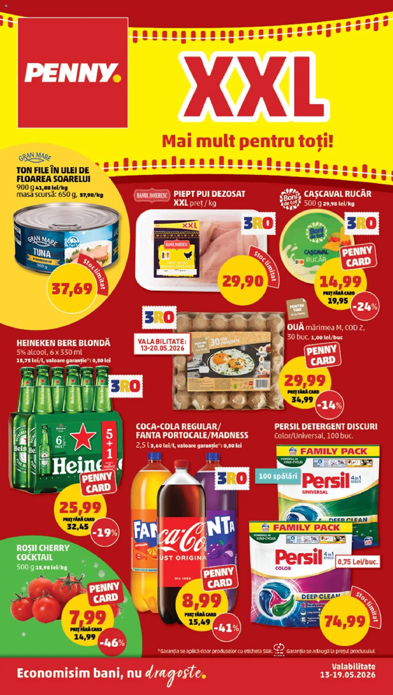 Catalog PENNY Market 13 - 18 Mai 2026 | Pagina 1 | Produse: Cașcaval, Ulei, Bere, Cocktail