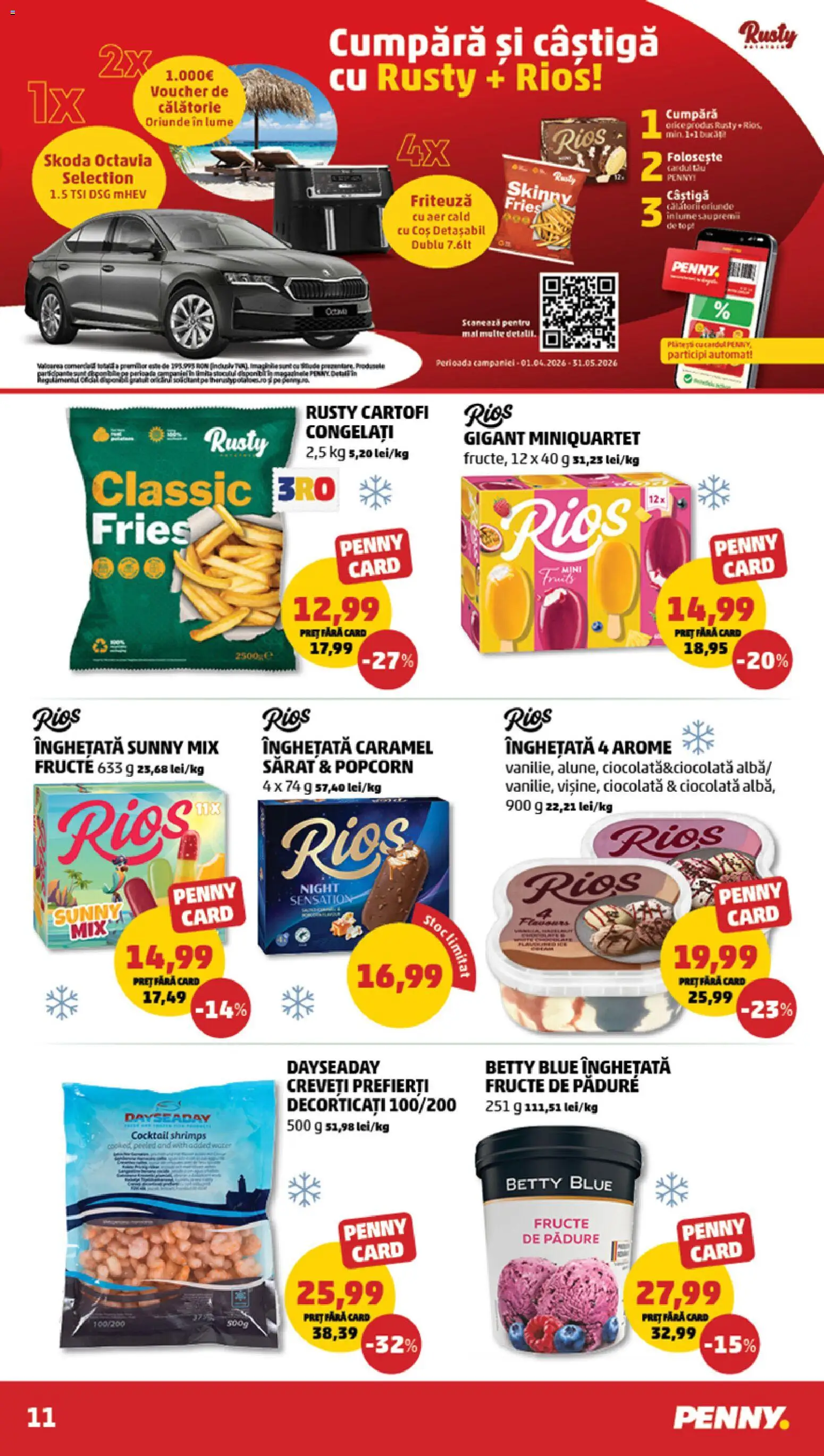 Catalog PENNY Market 13 - 18 Mai 2026 | Pagina 11 | Produse: Mix fructe, Ciocolată, Înghețată, Fructe