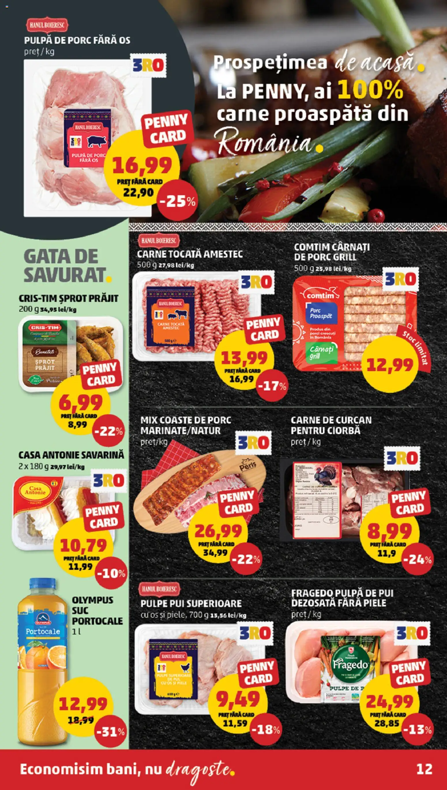 Catalog PENNY Market 13 - 18 Mai 2026 | Pagina 12 | Produse: Hacıyatmaz Kedi Oyuncağı, Portocale, Carne tocată, Cârnați