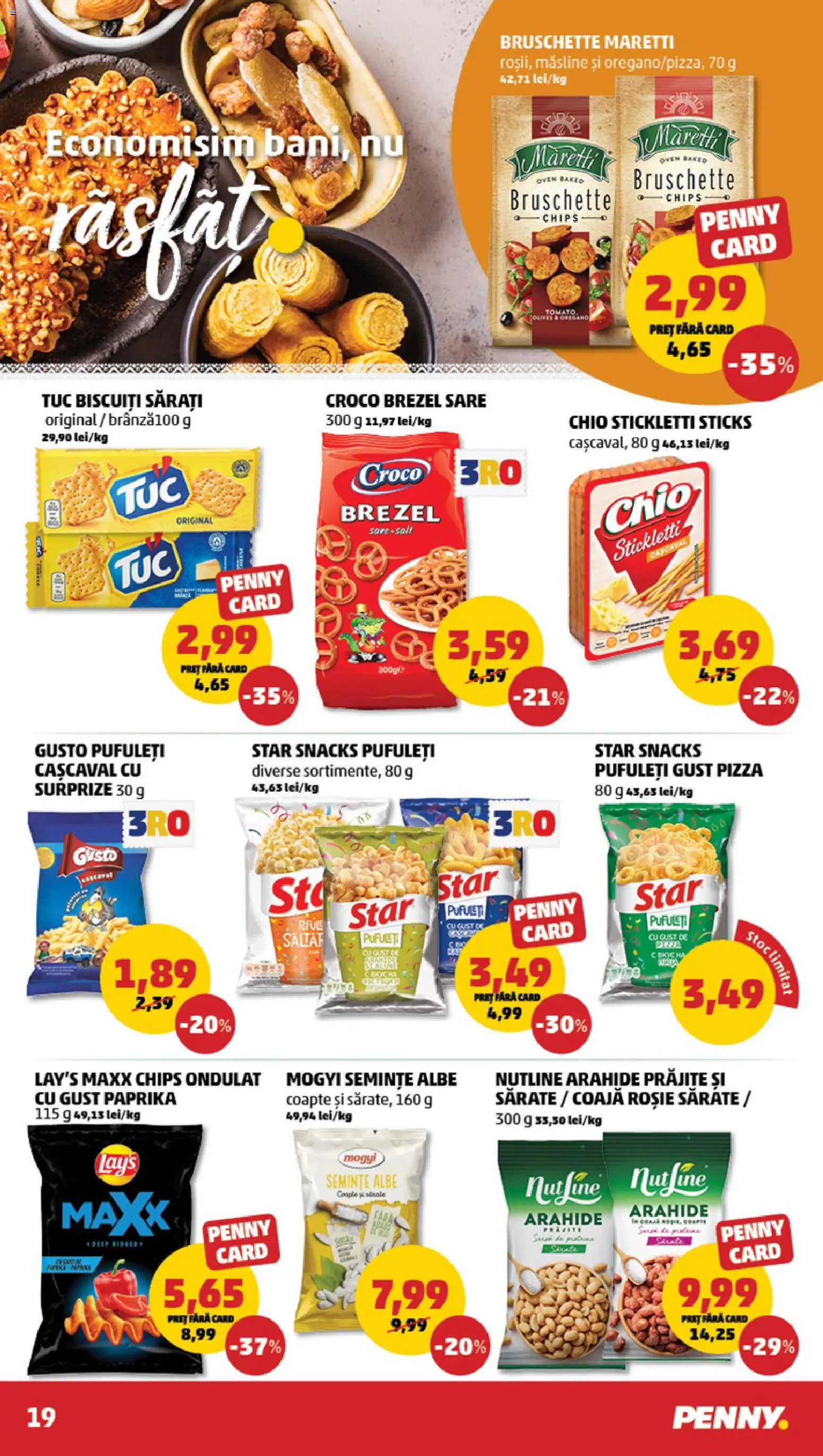 Catalog PENNY Market 13 - 18 Mai 2026 | Pagina 19 | Produse: Cașcaval, Pizza, Biscuiți, Sare