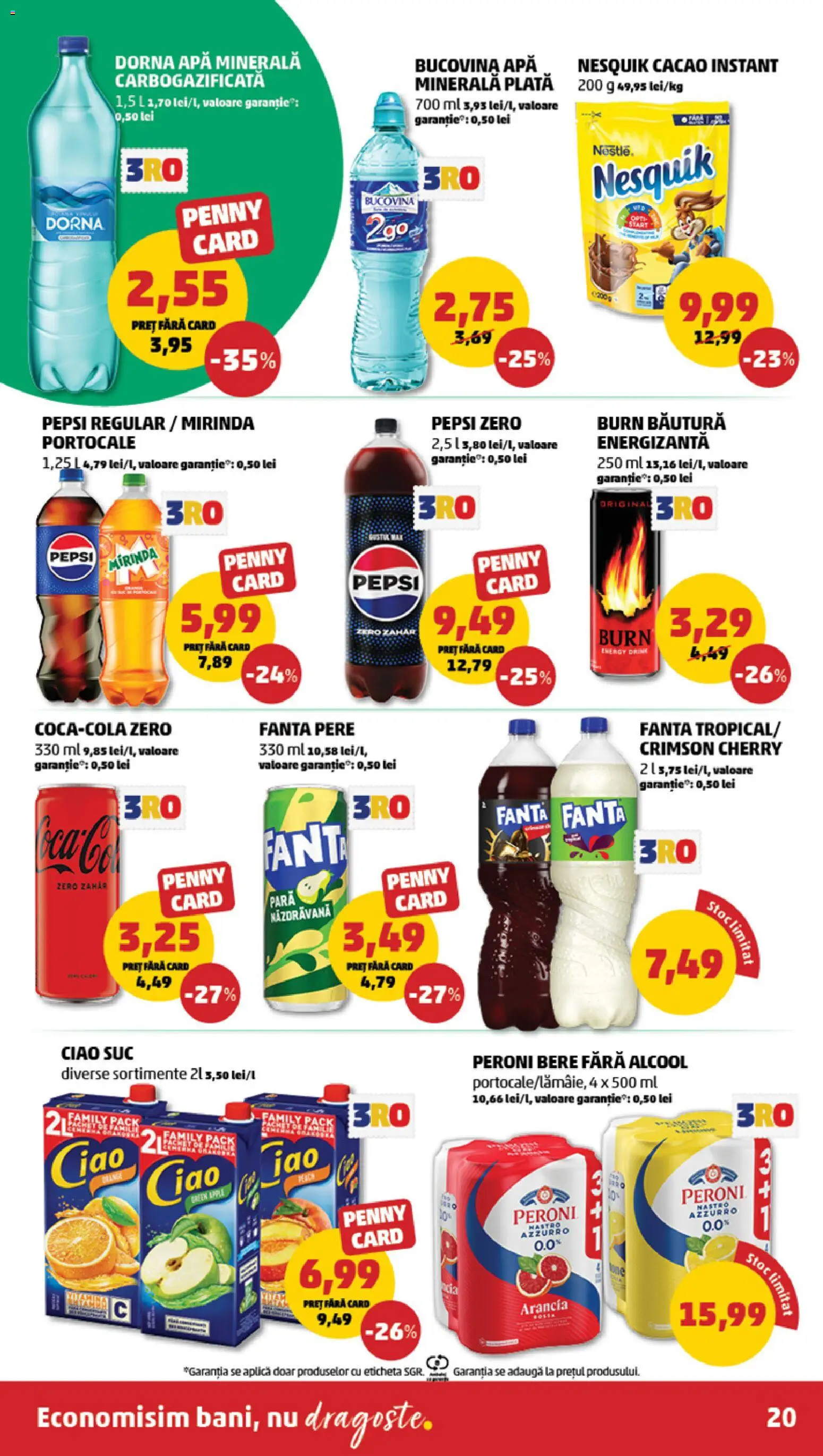 Catalog PENNY Market 13 - 18 Mai 2026 | Pagina 20 | Produse: Suc, Băutură energizantă, Portocale, Zahăr
