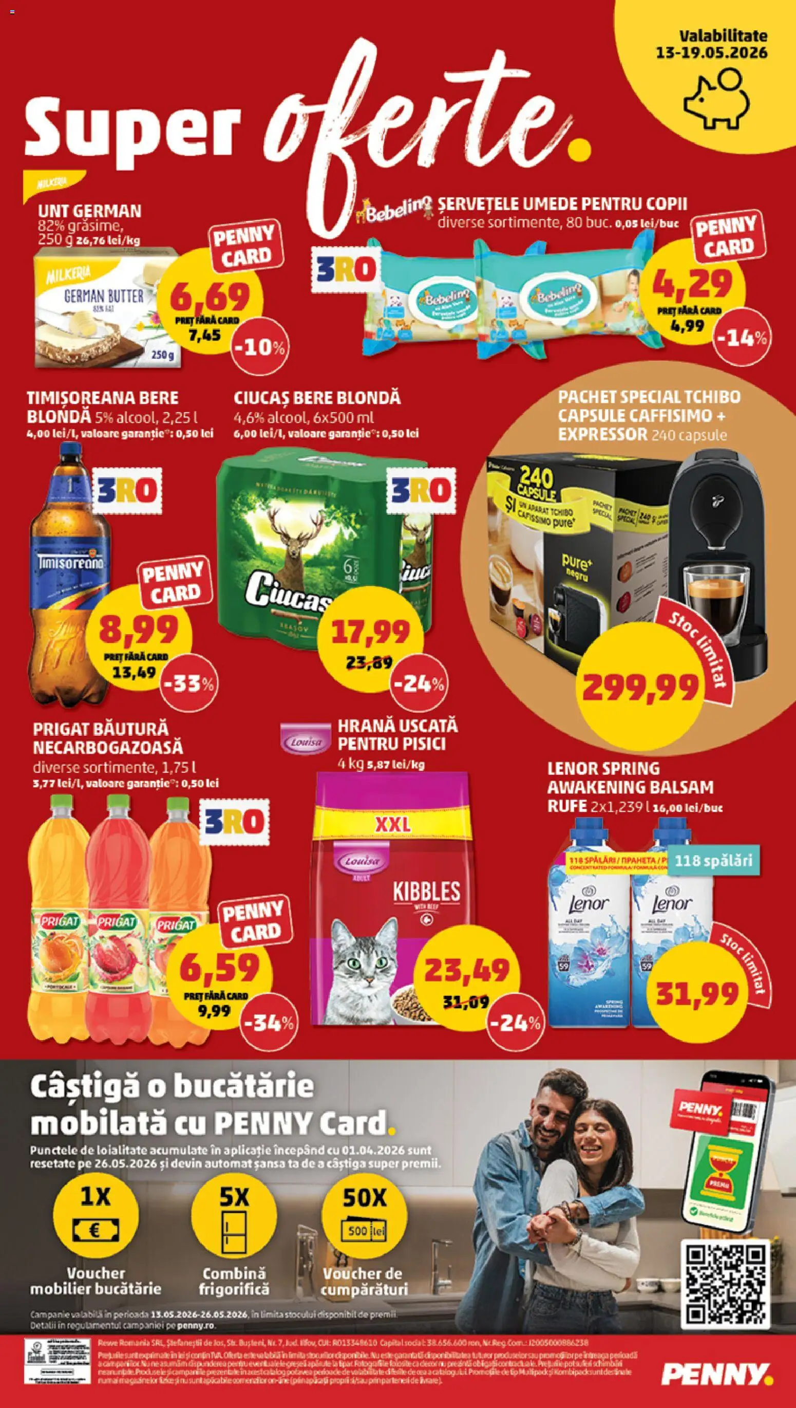 Catalog PENNY Market 13 - 18 Mai 2026 | Pagina 24 | Produse: Șal, Bere, Șervețele umede, Combină frigorifică