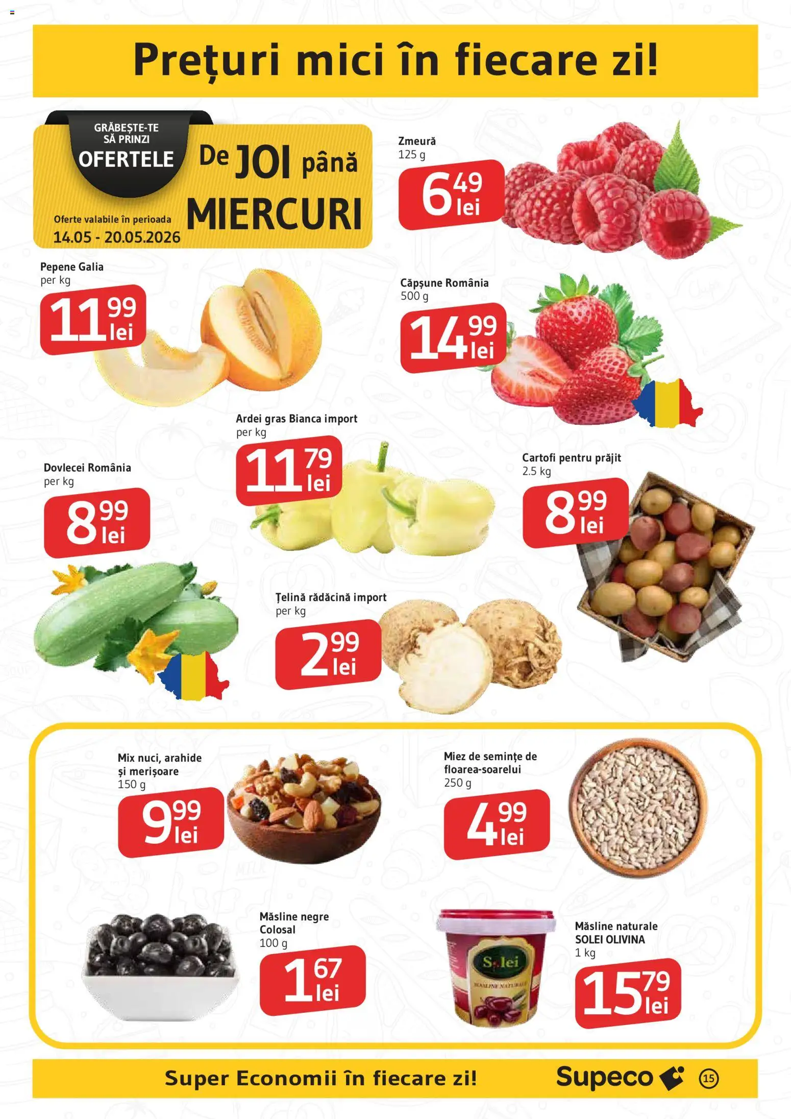 Catalog Supeco 14 Mai - 2 Iunie 2026 | Pagina 15 | Produse: Țelină, Măsline, Semințe, Cartofi