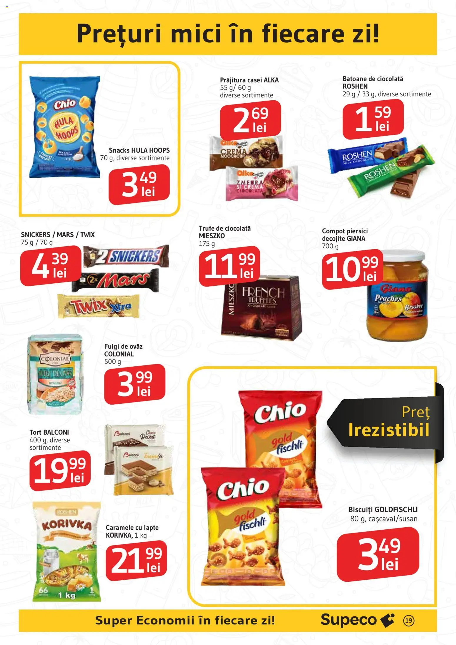 Catalog Supeco 14 Mai - 2 Iunie 2026 | Pagina 19 | Produse: Mici, Tort, Biscuiți, Fulgi