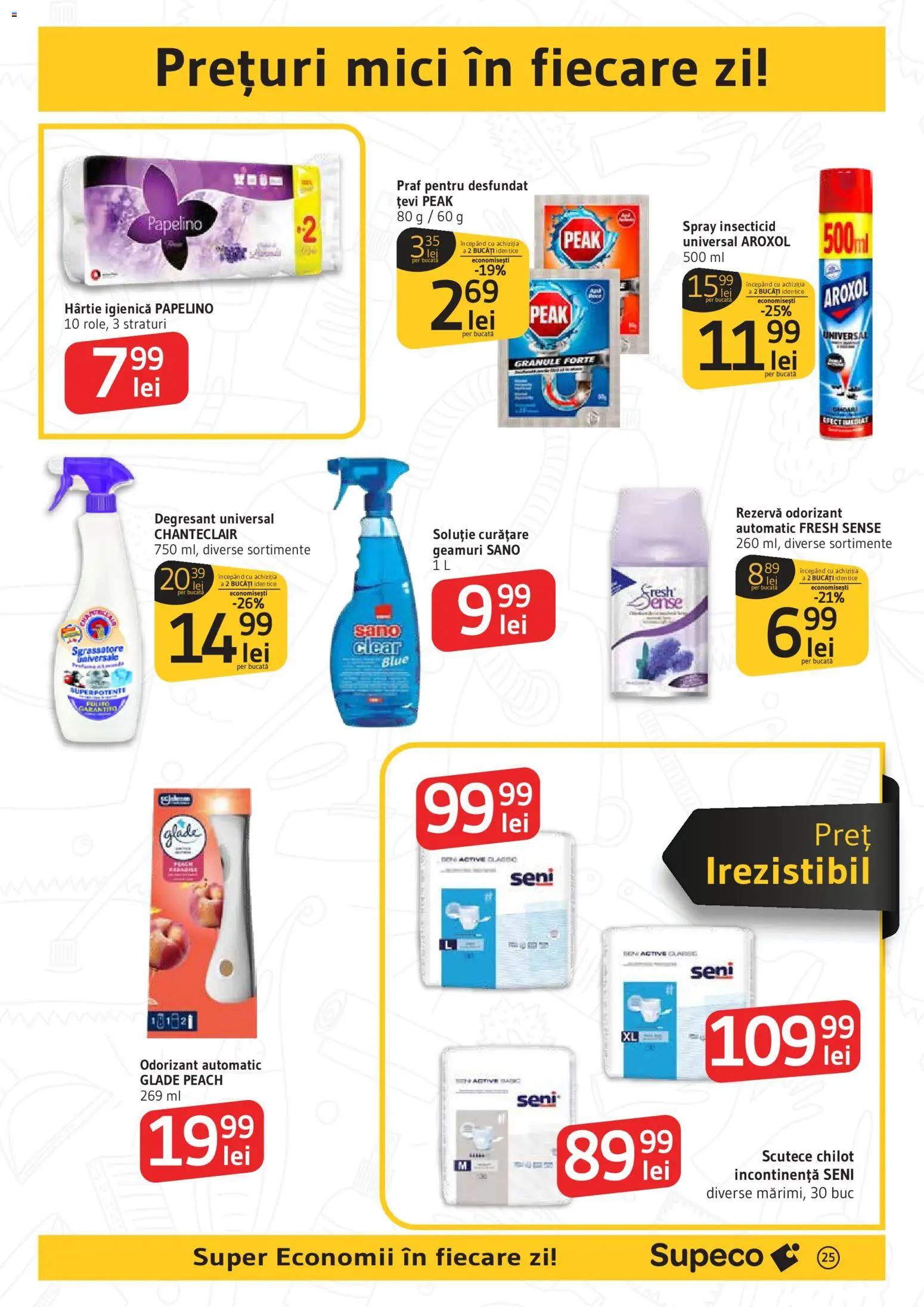 Catalog Supeco 14 Mai - 2 Iunie 2026 | Pagina 25 | Produse: Mici, Spray insecticid, Scutece