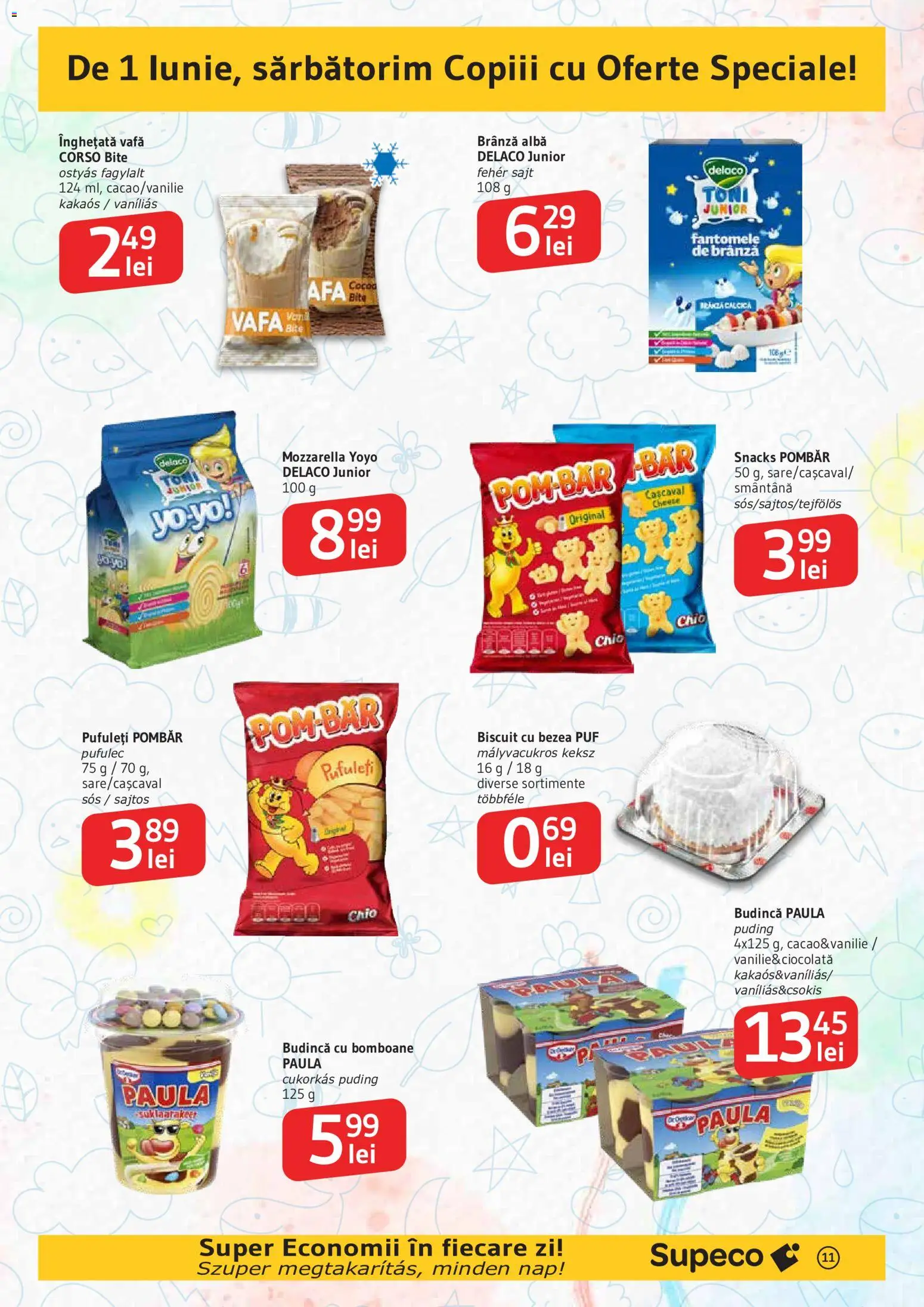 Catalog Supeco 14 Mai - 2 Iunie 2026 | Pagina 11 | Produse: Mozzarella, Pufuleți, Bomboane, Sos