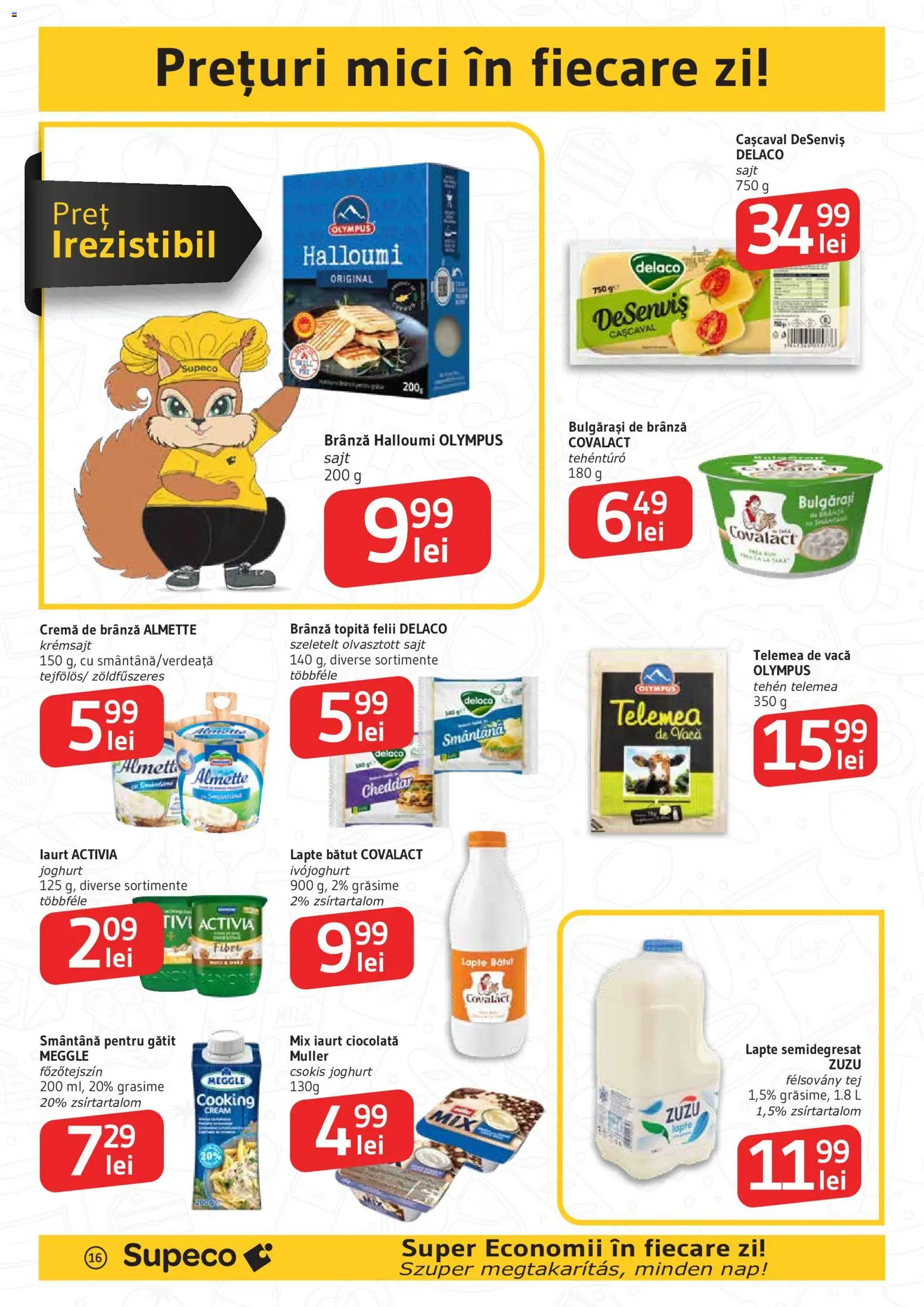 Catalog Supeco 14 Mai - 2 Iunie 2026 | Pagina 16 | Produse: Mici, Lapte, Iaurt, Cremă de brânză