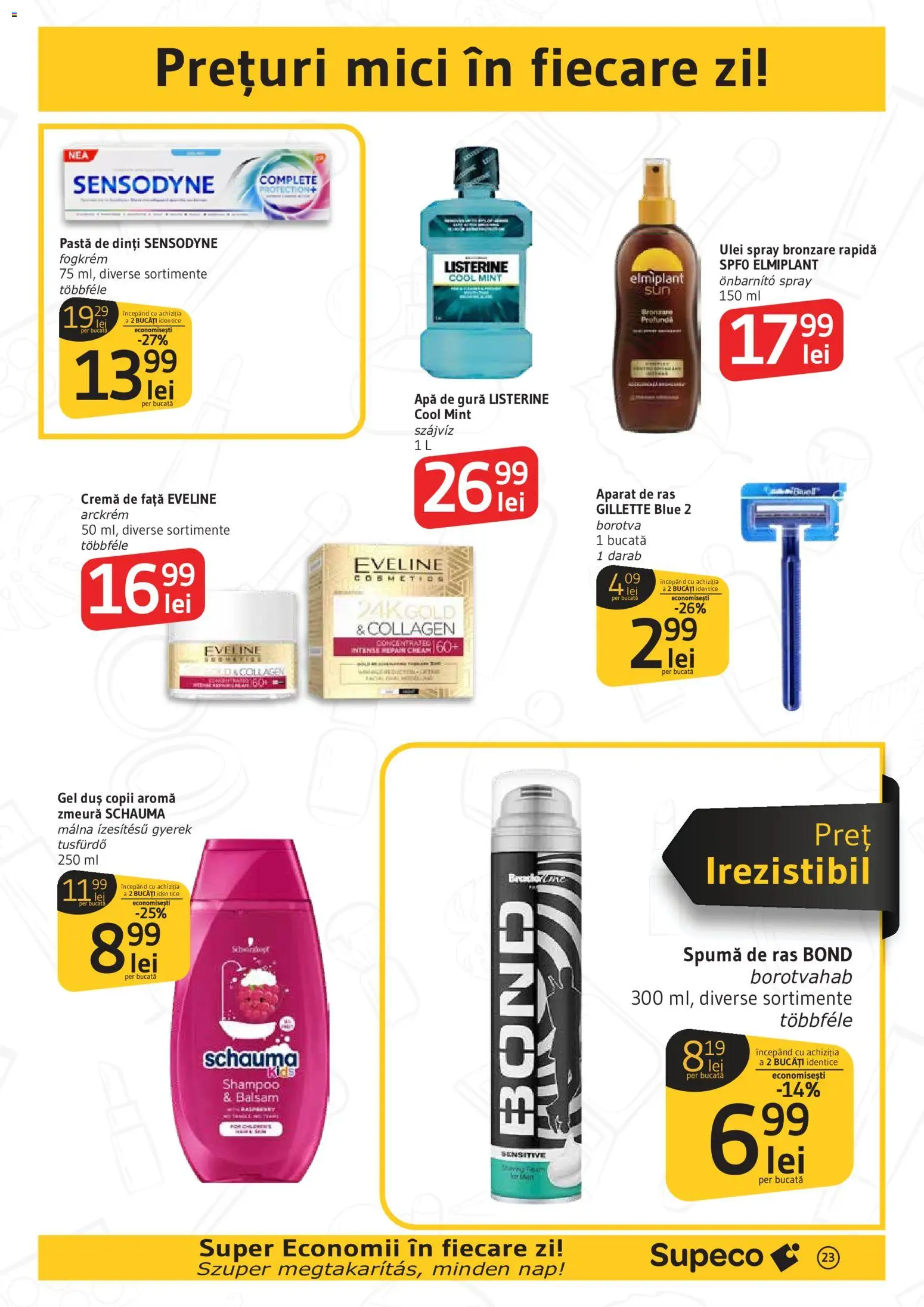 Catalog Supeco 14 Mai - 2 Iunie 2026 | Pagina 23 | Produse: Zmeură, Duș, Pastă de dinți, Apă de gură