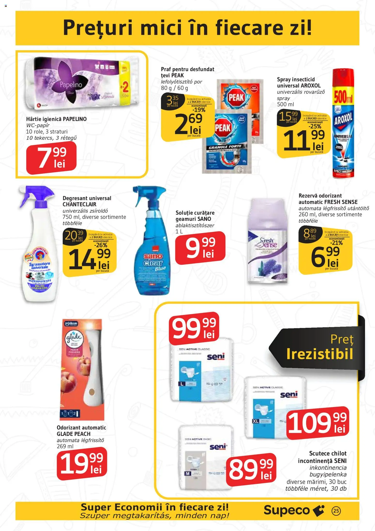 Catalog Supeco 14 Mai - 2 Iunie 2026 | Pagina 25 | Produse: Mici, Spray insecticid, Scutece