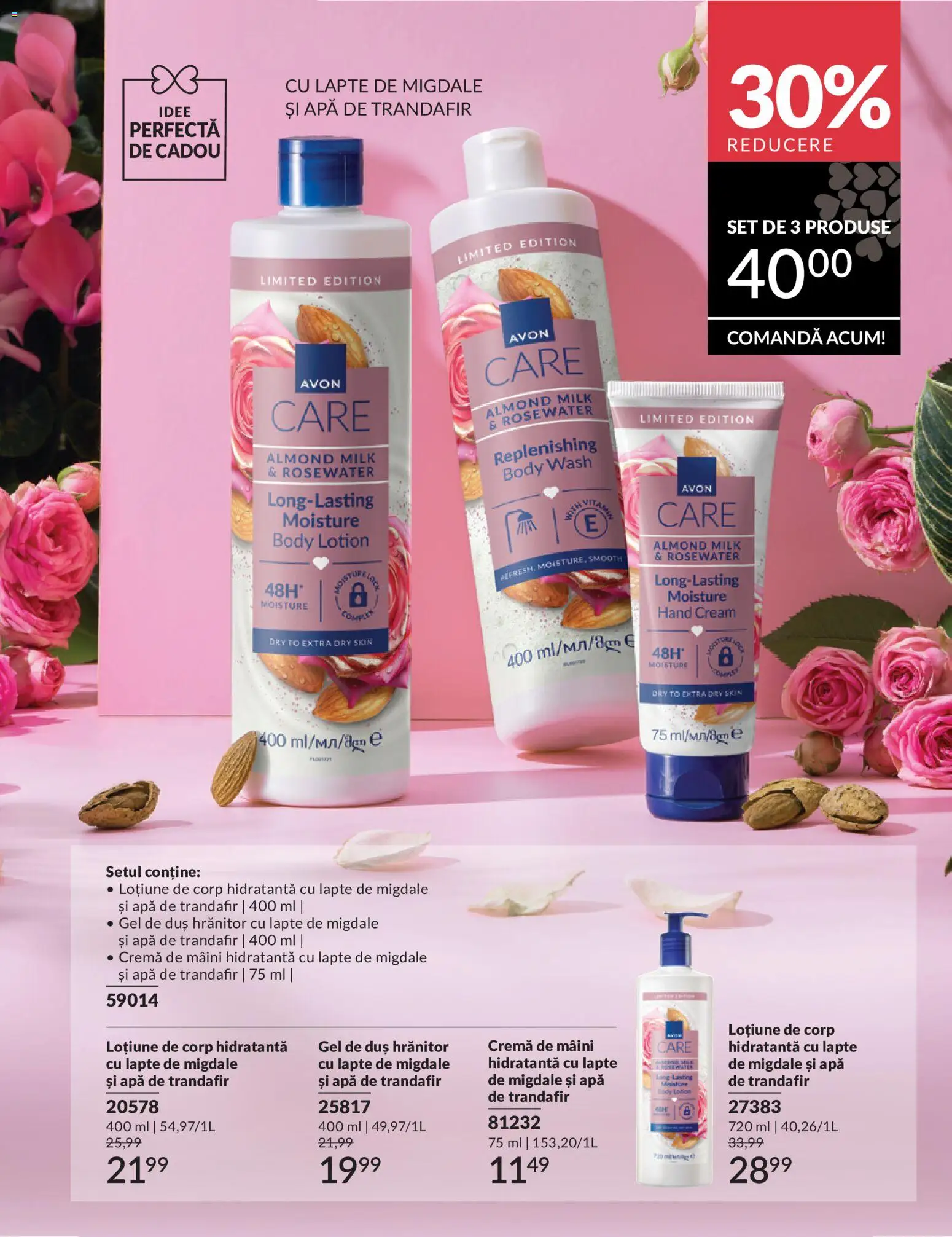 Catalog Avon 11 - 30 Mai 2026 | Pagina 45 | Produse: Duș, Migdale, Gel de duș, Apă
