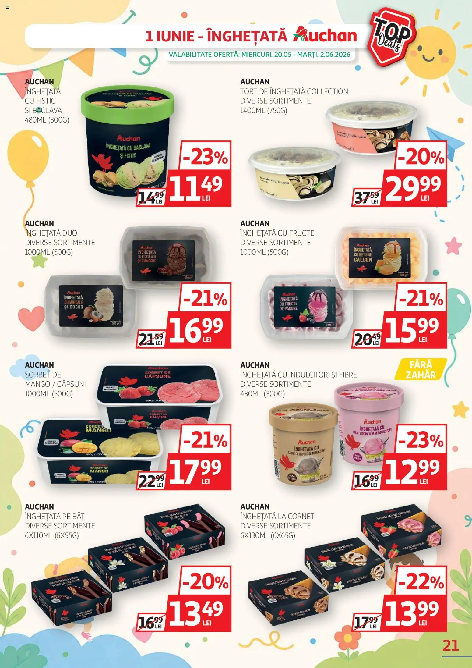 Catalog Auchan 20 Mai - 1 Iunie 2026 | Pagina 21 | Produse: Fistic, Căpșuni, Fructe, Mango