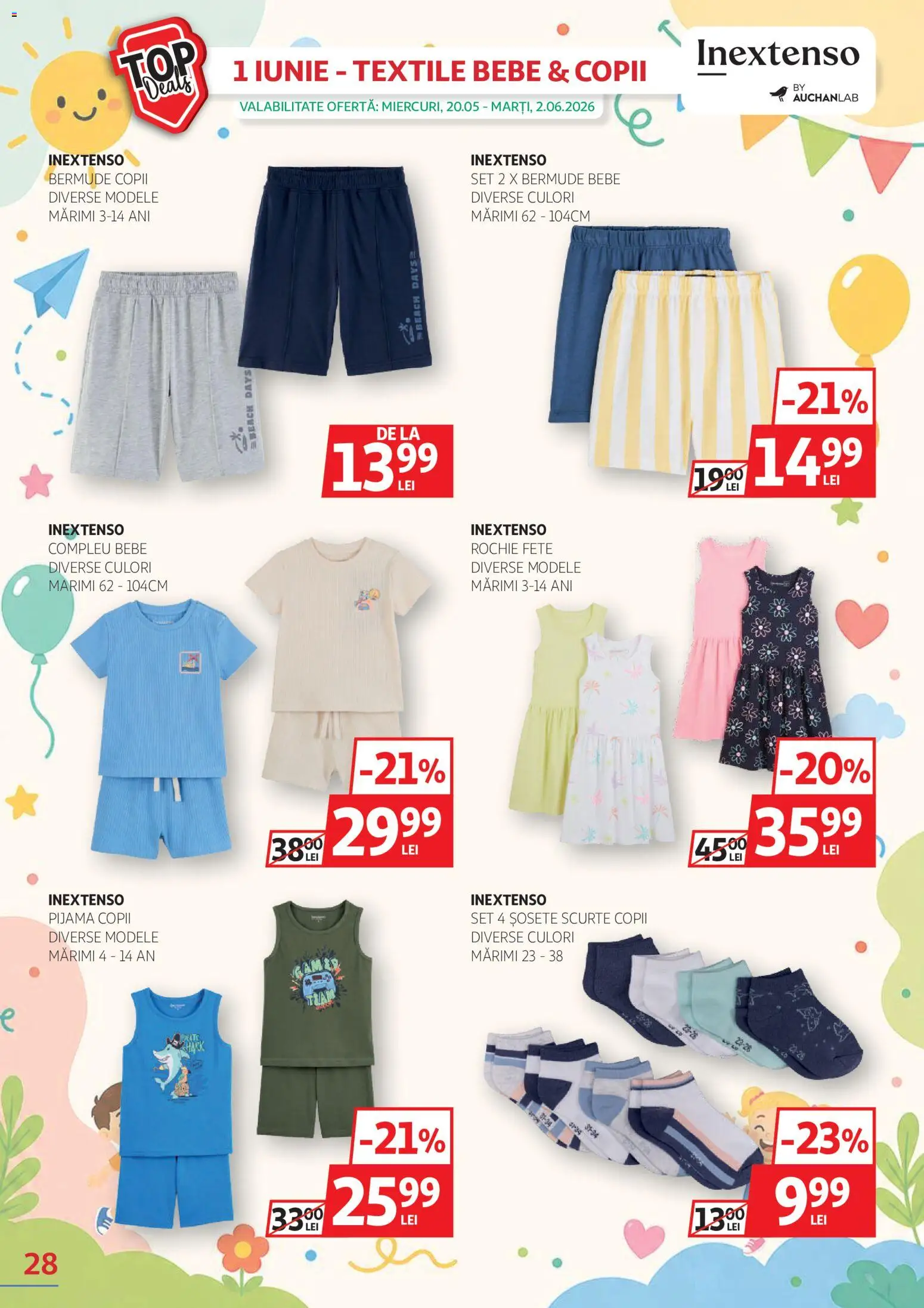 Catalog Auchan 20 Mai - 1 Iunie 2026 | Pagina 28 | Produse: Rochie, Șosete