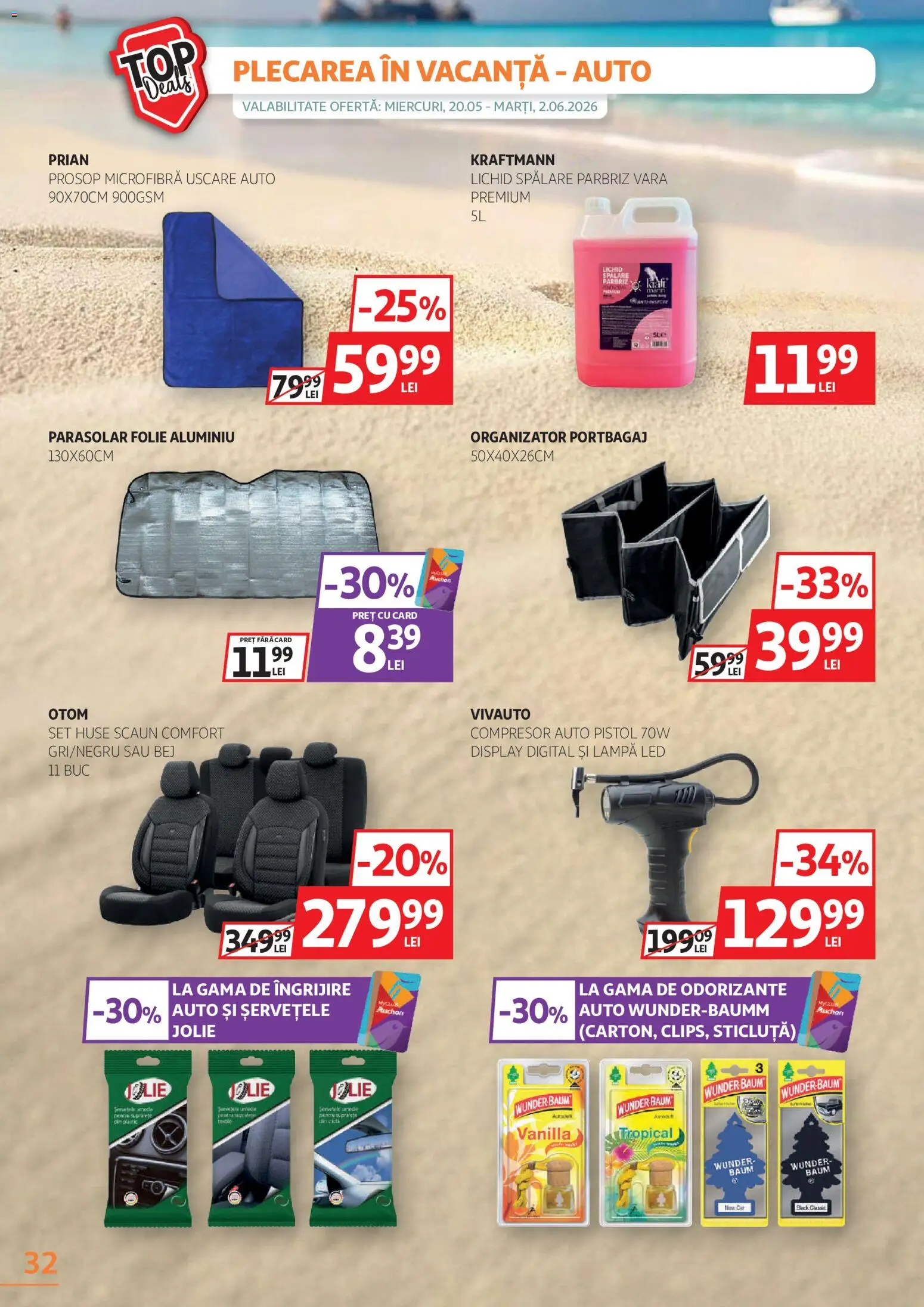 Catalog Auchan 20 Mai - 1 Iunie 2026 | Pagina 32 | Produse: Scaun, Babak, Lampă