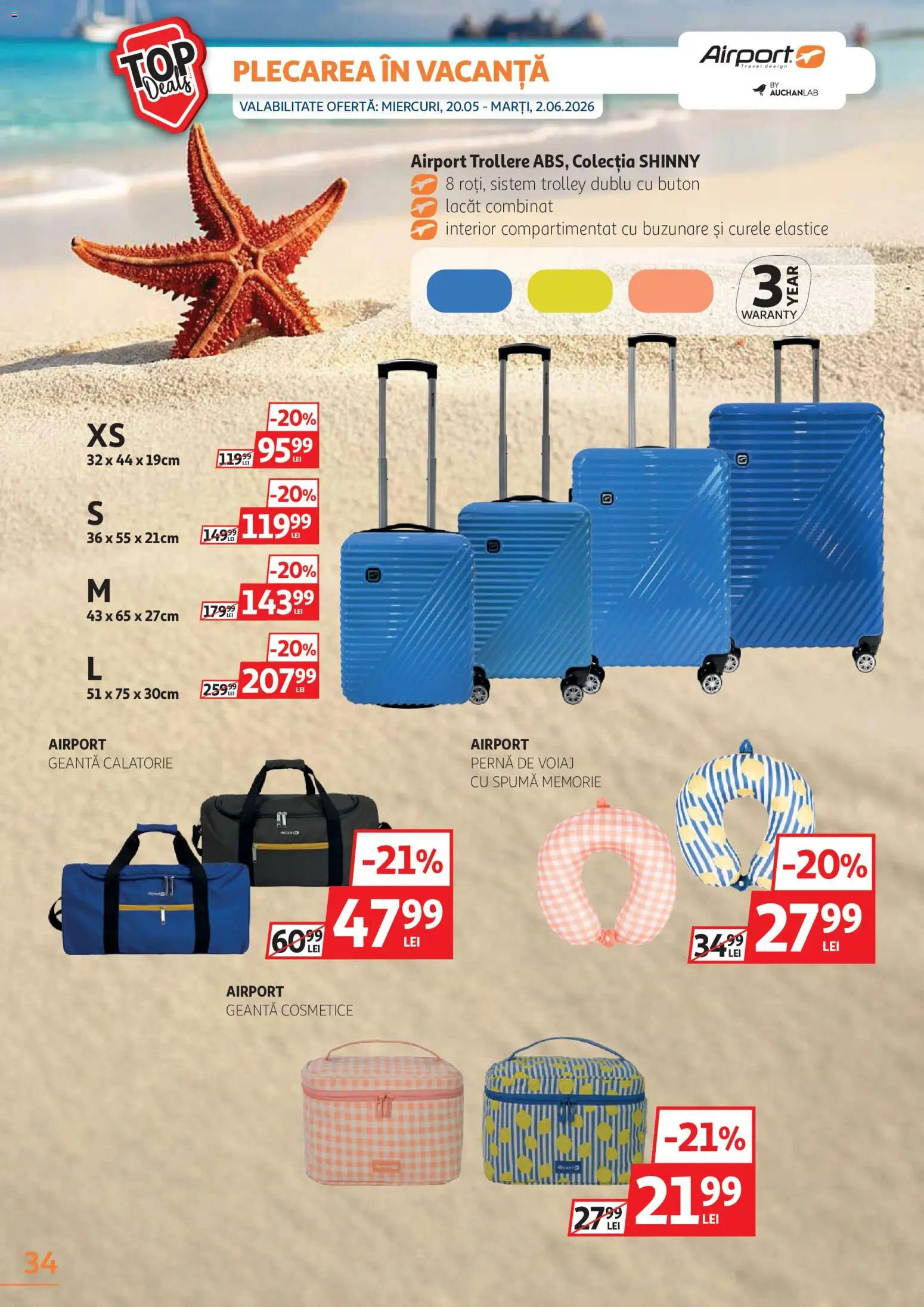 Catalog Auchan 20 Mai - 1 Iunie 2026 | Pagina 34 | Produse: Memorie, Geantă, Pernă