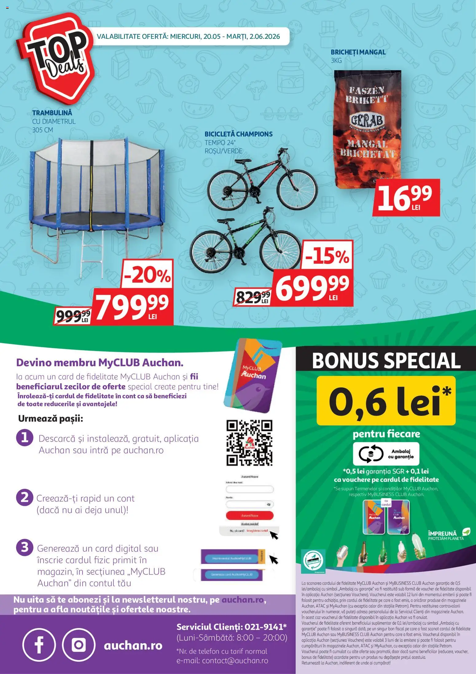 Catalog Auchan 20 Mai - 1 Iunie 2026 | Pagina 44 | Produse: Telefon, Dana kuşbaşı
