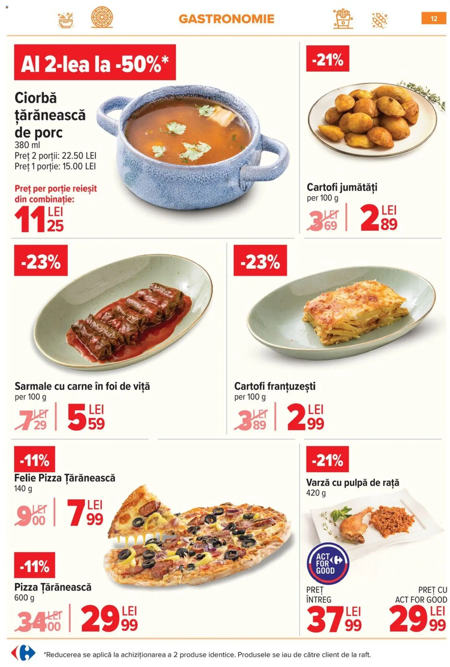 Catalog Carrefour 20 Mai - 1 Iunie 2026 | Pagina 12 | Produse: Varză, Rață, Pizza, Cartofi