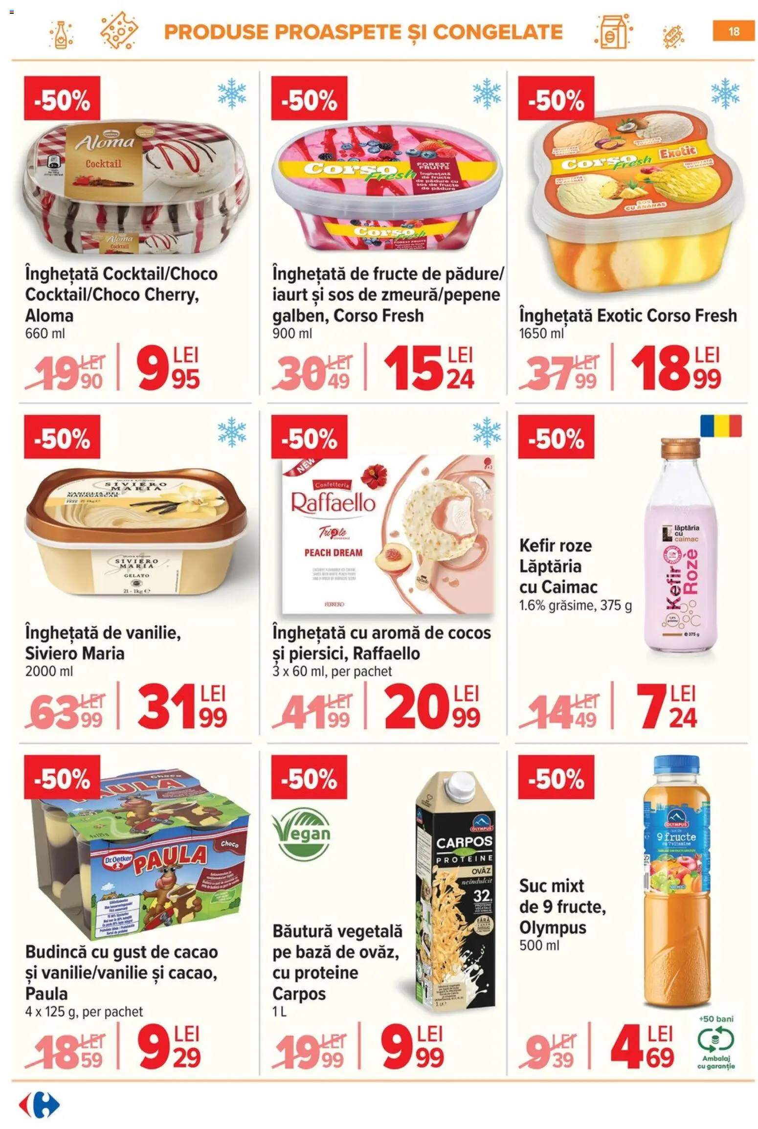 Catalog Carrefour 20 Mai - 1 Iunie 2026 | Pagina 18 | Produse: Kefir, Cacao, Fructe, Sos