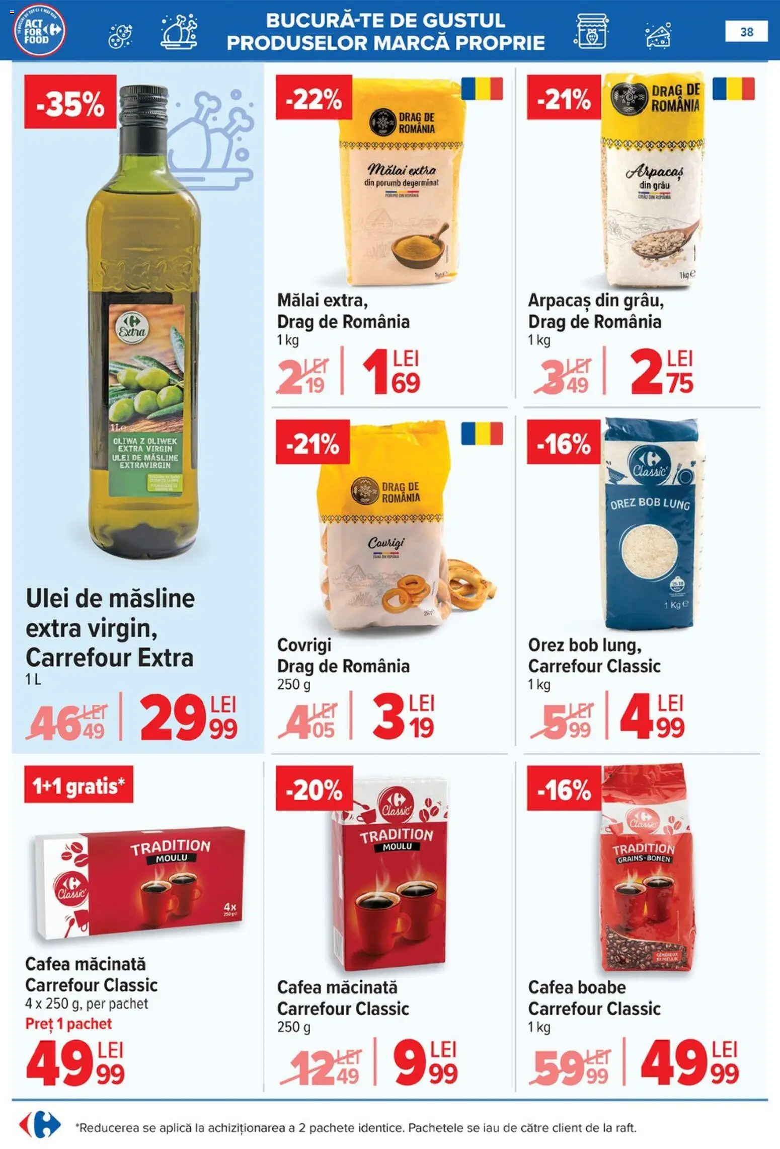 Catalog Carrefour 20 Mai - 1 Iunie 2026 | Pagina 38 | Produse: Măsline, Ulei, Mălai, Porumb