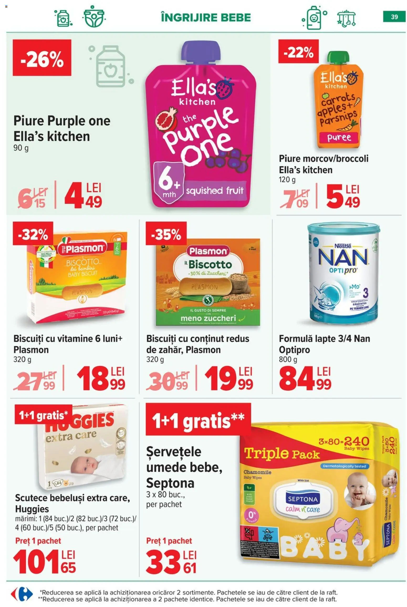 Catalog Carrefour 20 Mai - 1 Iunie 2026 | Pagina 39 | Produse: Lapte, Biscuiți, Scutece