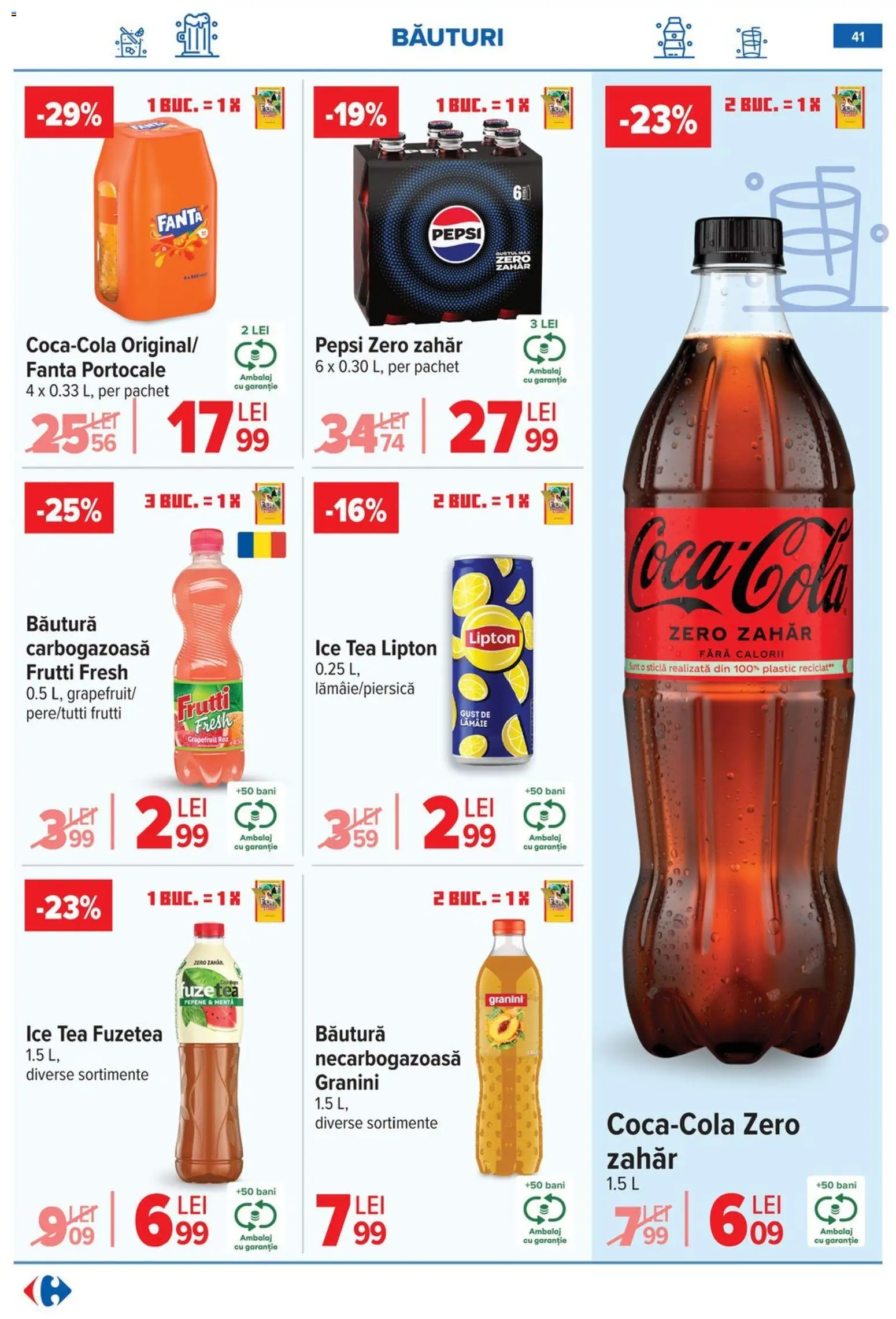 Catalog Carrefour 20 Mai - 1 Iunie 2026 | Pagina 41 | Produse: Portocale, Ice tea, Zahăr, Lămâie