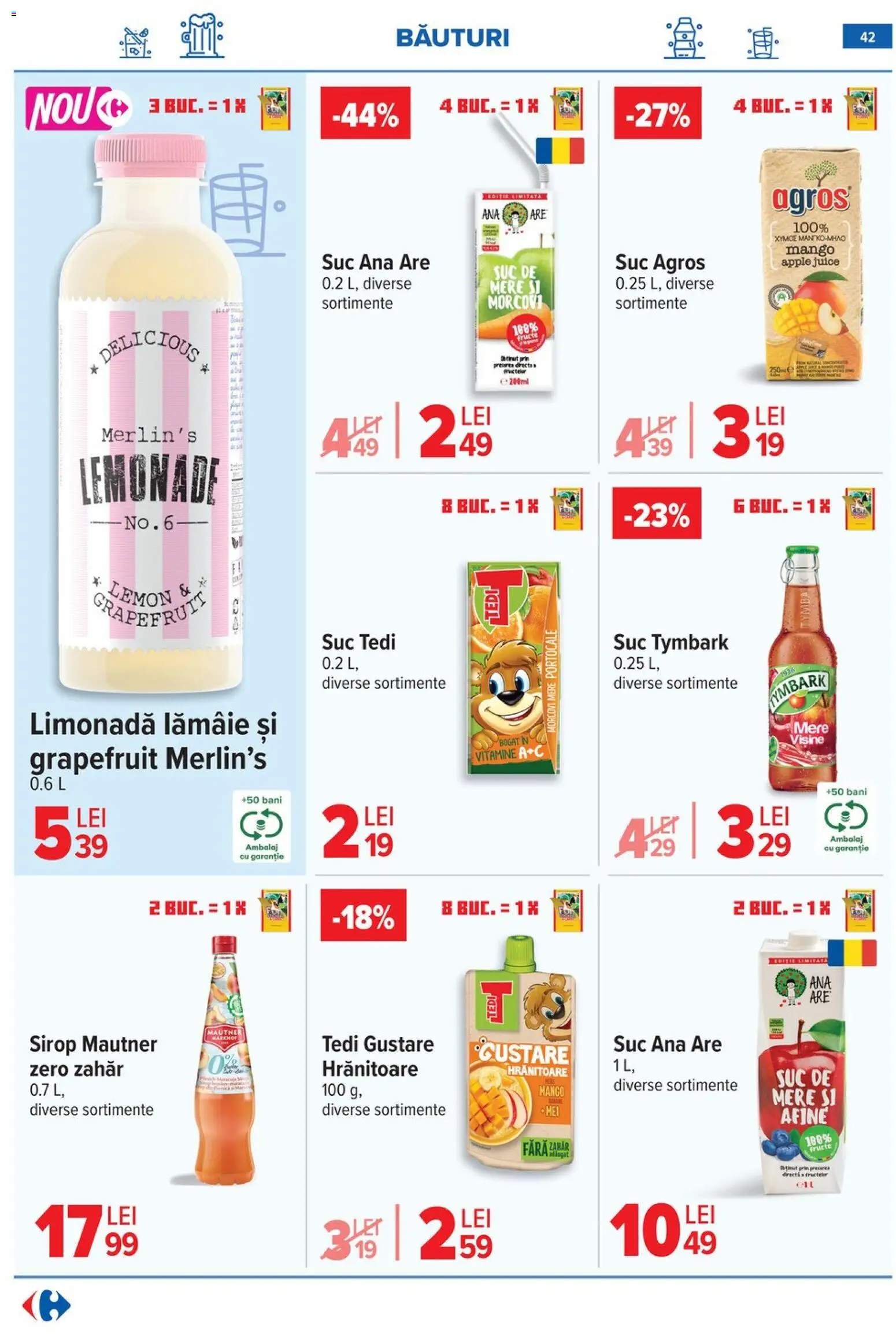 Catalog Carrefour 20 Mai - 1 Iunie 2026 | Pagina 42 | Produse: Sıcak su torbası, Portocale, Morcovi, Fructe