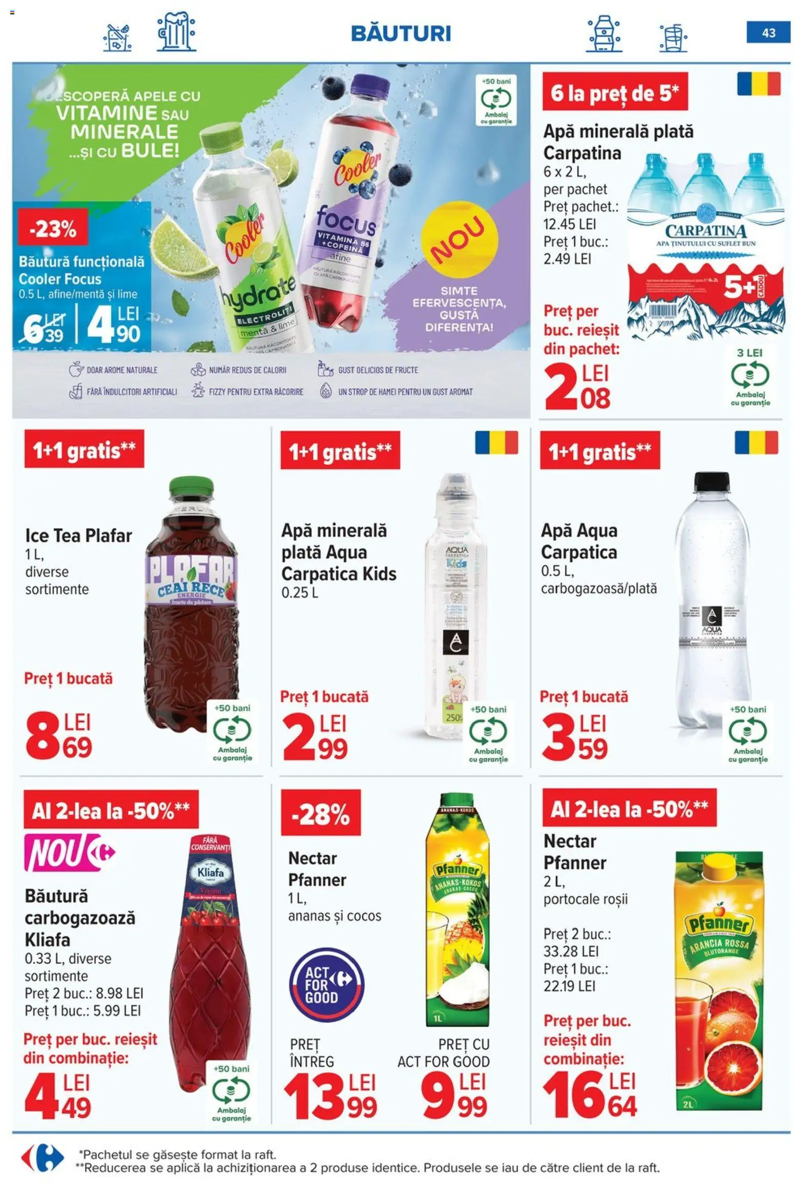 Catalog Carrefour 20 Mai - 1 Iunie 2026 | Pagina 43 | Produse: Lime, Portocale, Apă, Fructe
