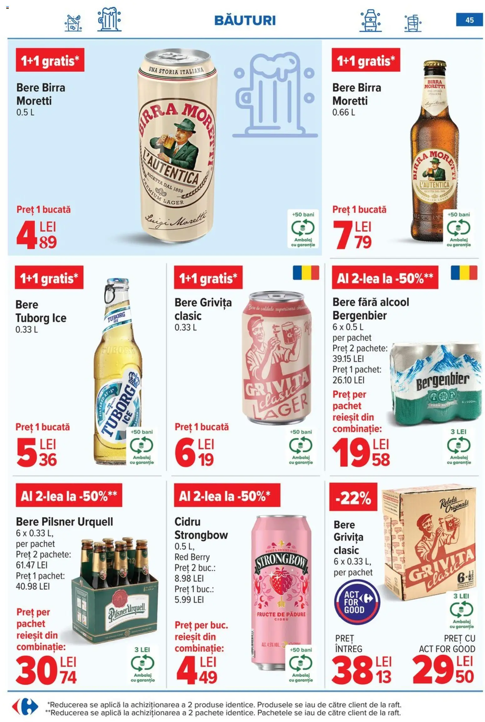 Catalog Carrefour 20 Mai - 1 Iunie 2026 | Pagina 45 | Produse: Pară, Bere, Plastik Kulübe, Fructe