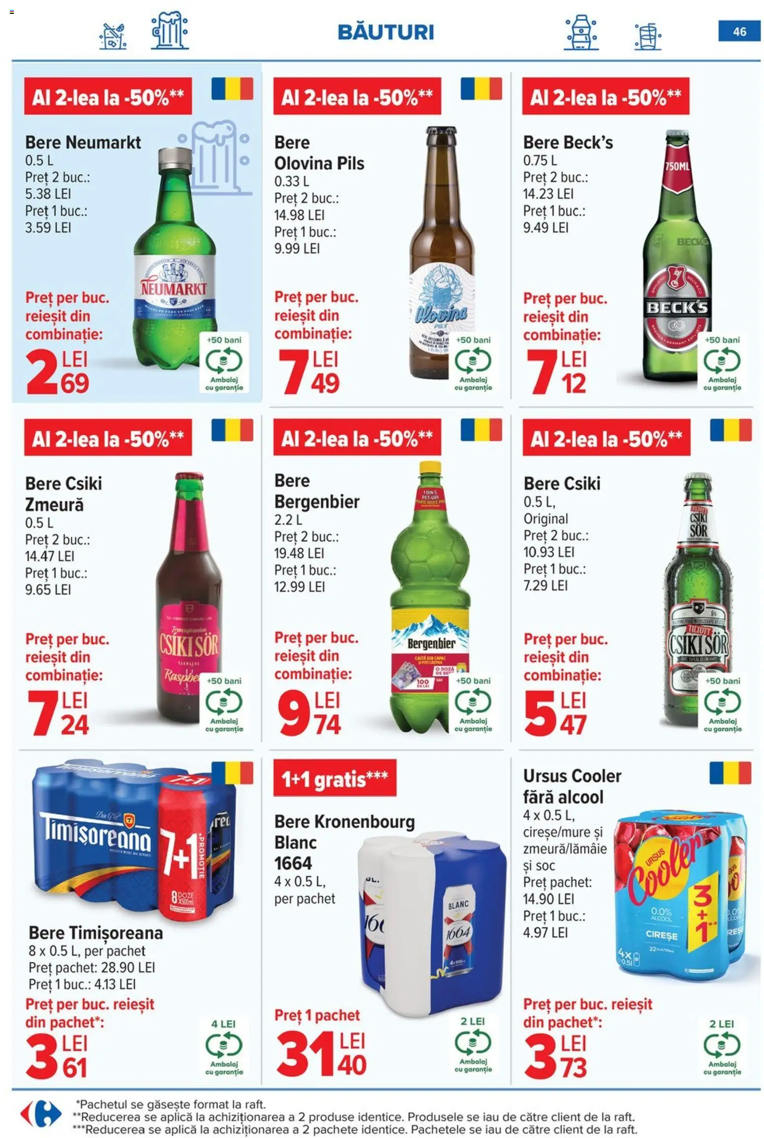 Catalog Carrefour 20 Mai - 1 Iunie 2026 | Pagina 46 | Produse: Zmeură, Bere, Plastik Kulübe, Cireșe