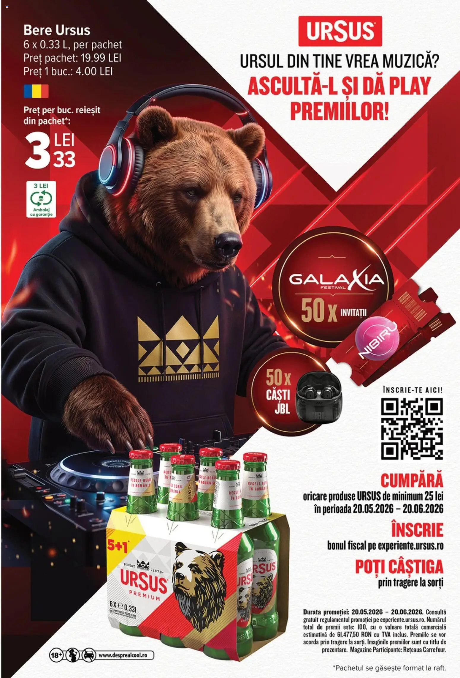 Catalog Carrefour 20 Mai - 1 Iunie 2026 | Pagina 47 | Produse: Căști, Bere