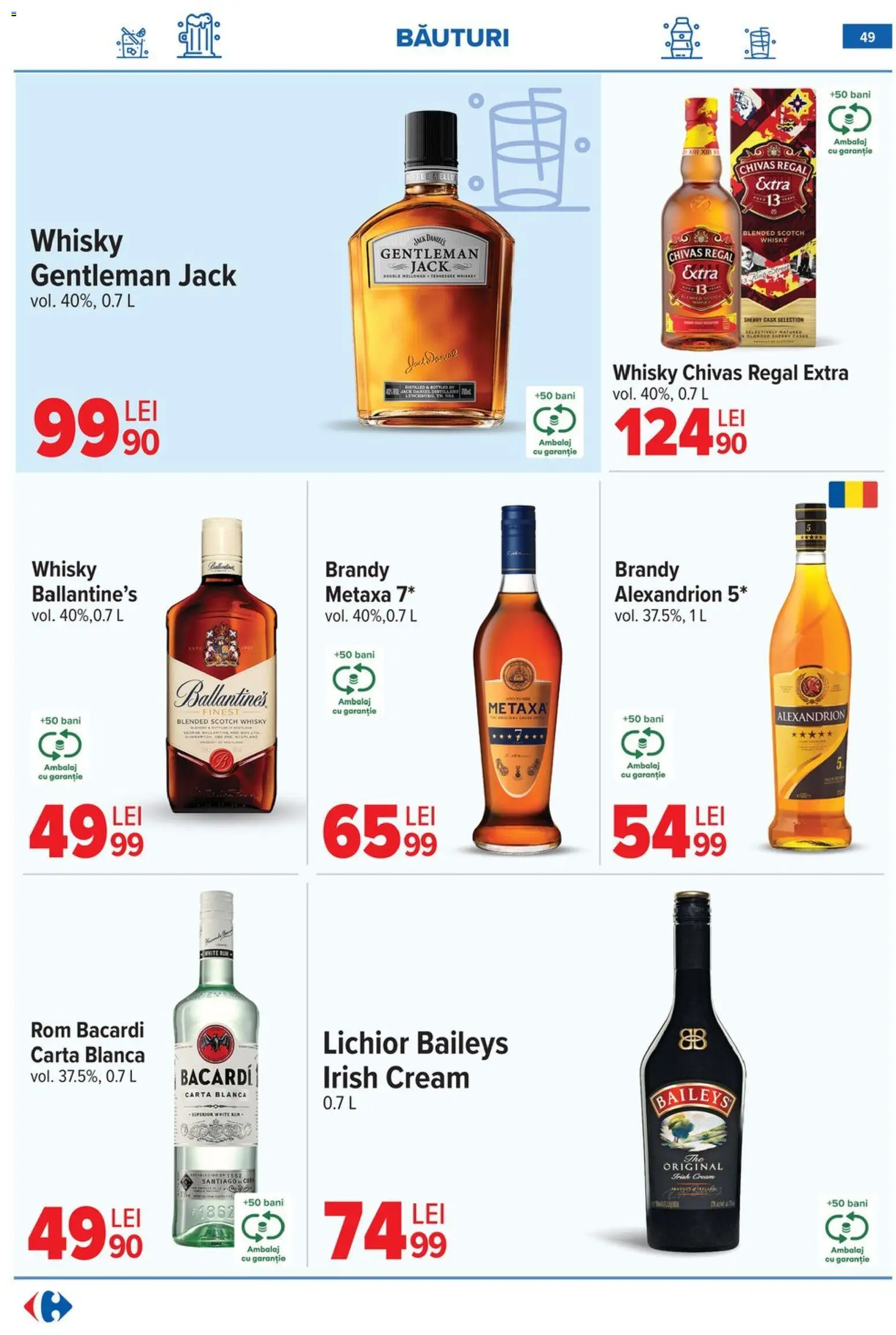 Catalog Carrefour 20 Mai - 1 Iunie 2026 | Pagina 49 | Produse: Lichior, Rom