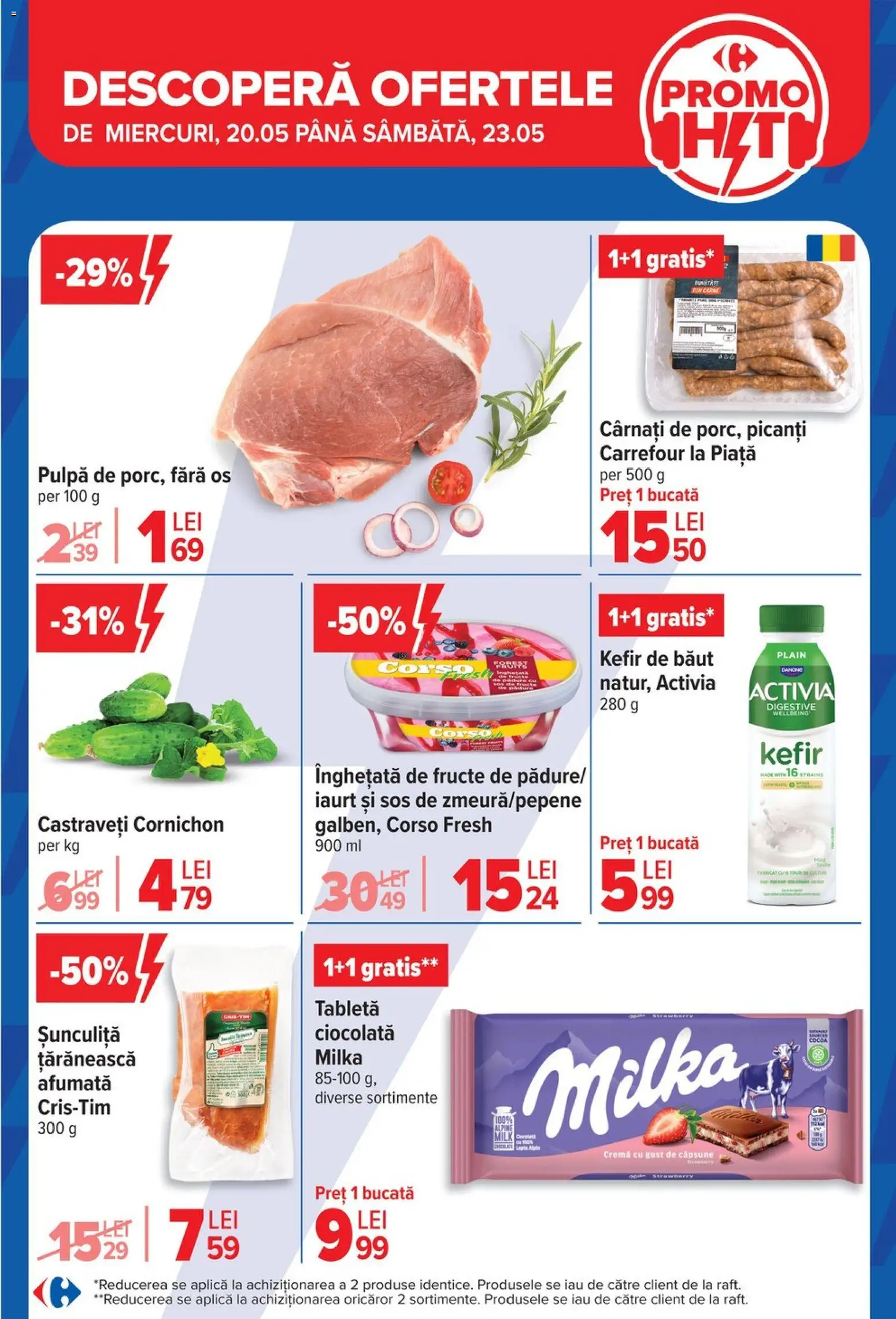 Catalog Carrefour 20 Mai - 1 Iunie 2026 | Pagina 5 | Produse: Lapte, Cremă, Ciocolată, Kefir