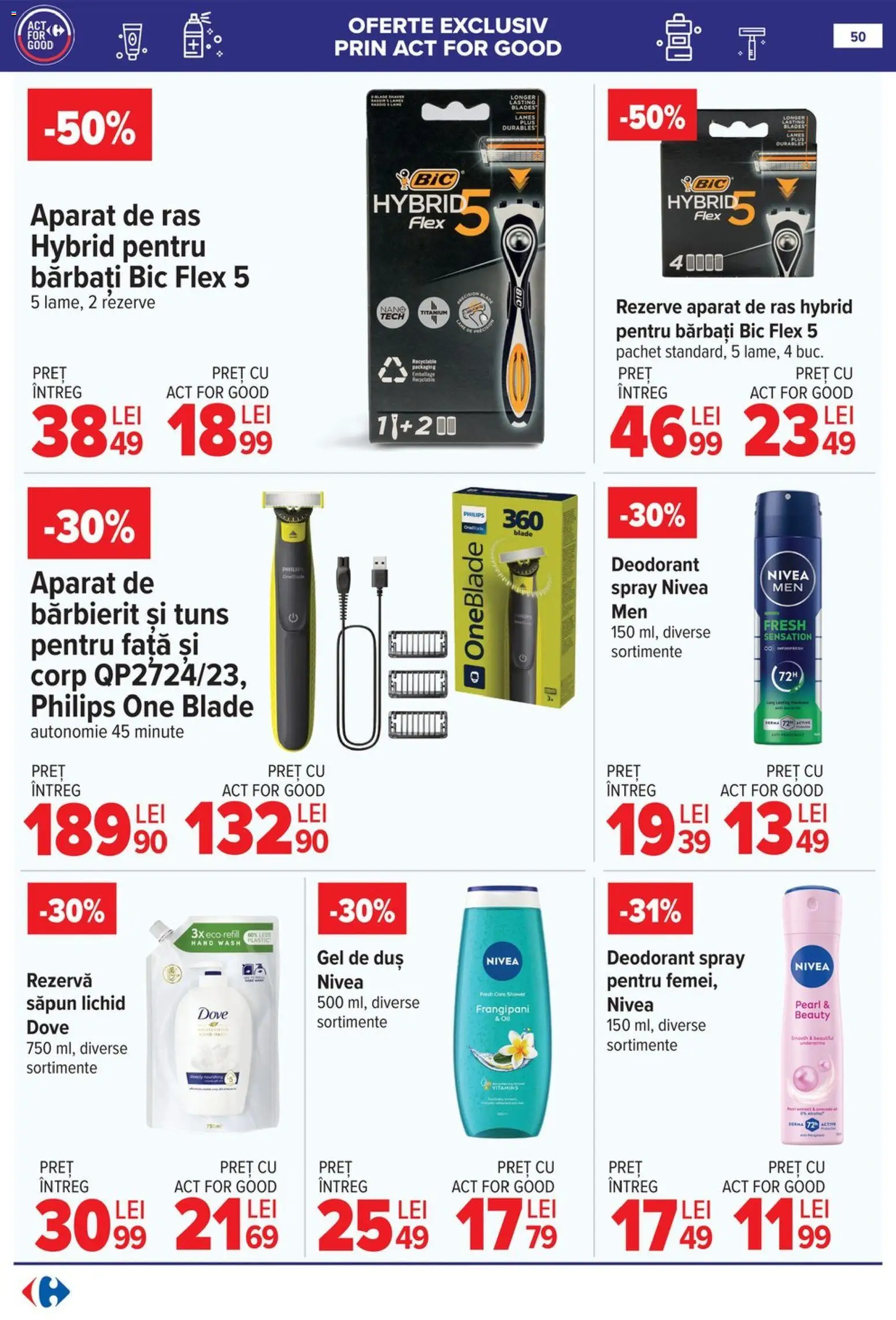 Catalog Carrefour 20 Mai - 1 Iunie 2026 | Pagina 50 | Produse: Enginar, Săpun, Gel de duș, Deodorant