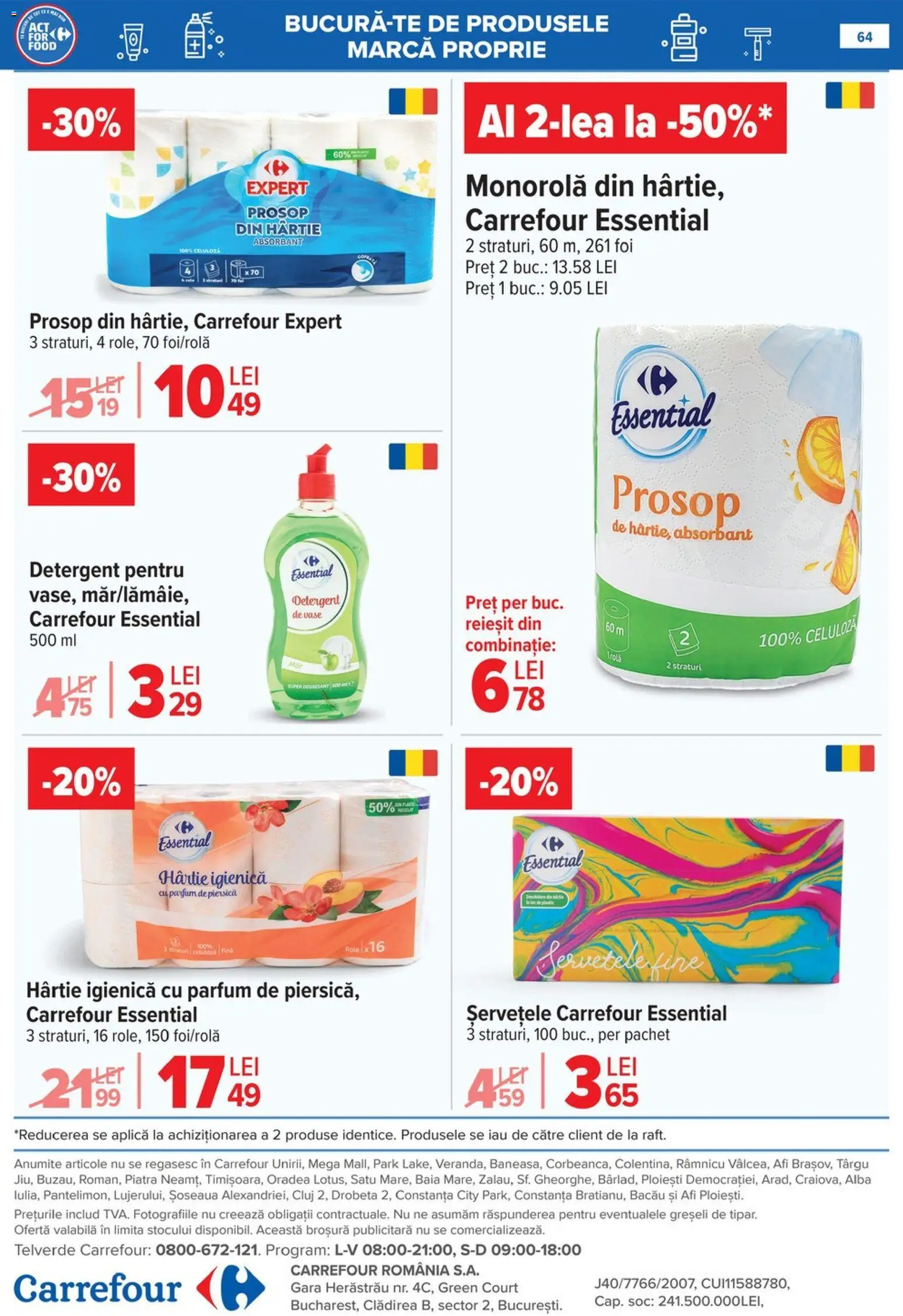 Catalog Carrefour 20 Mai - 1 Iunie 2026 | Pagina 64 | Produse: Piersică, Parfum, Detergent