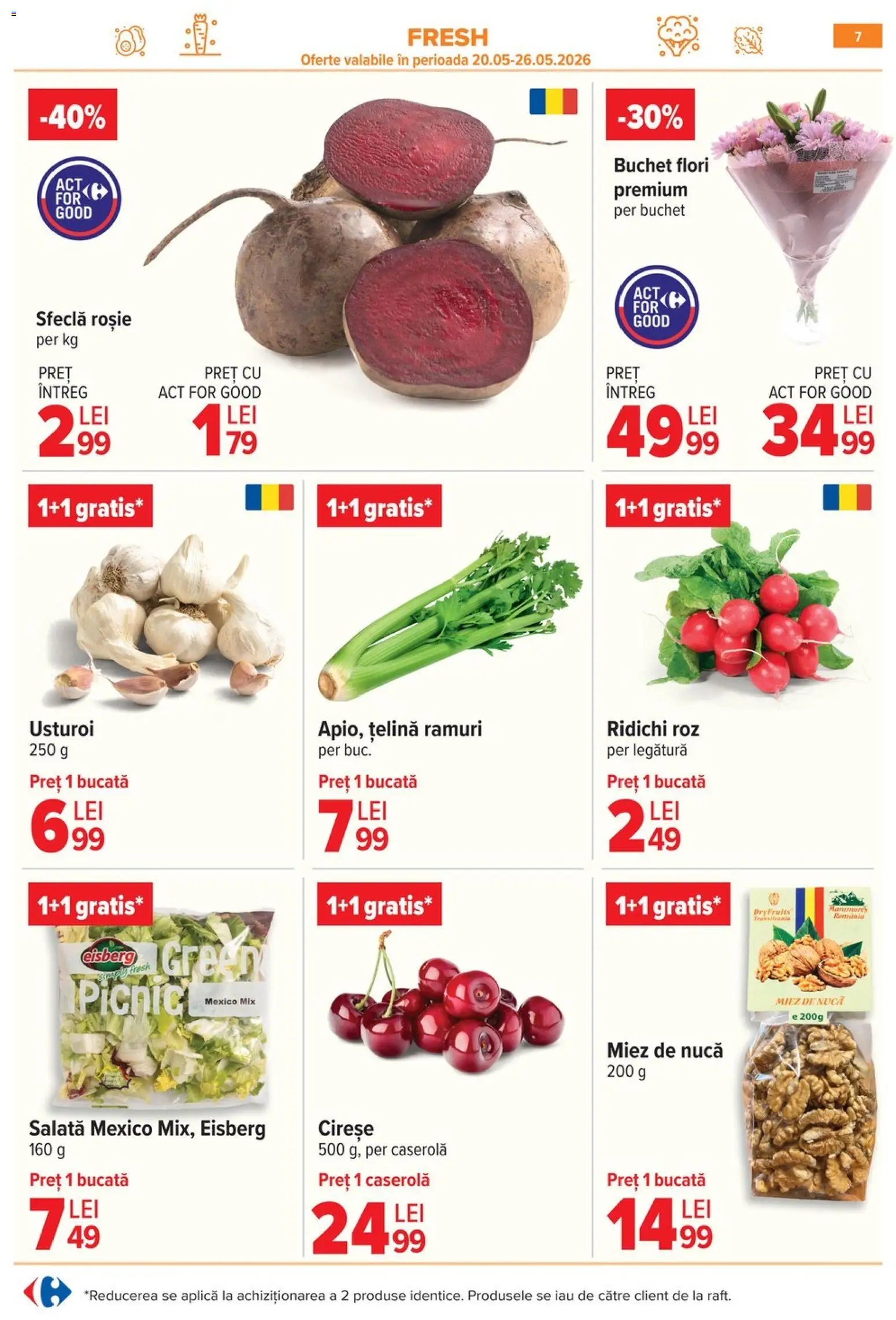 Catalog Carrefour 20 Mai - 1 Iunie 2026 | Pagina 7 | Produse: Sıcak çikolata, Cireșe, Usturoi, Sfeclă