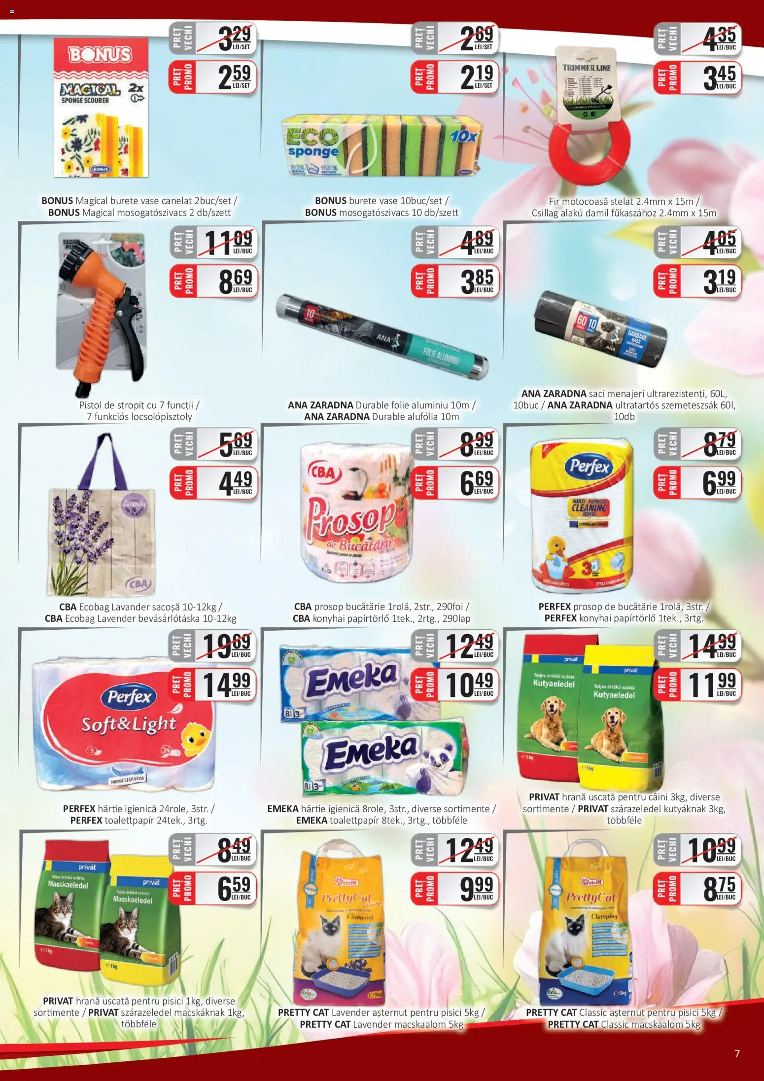 Catalog CBA 16 - 30 Mai 2026 | Pagina 7 | Produse: Trimmer, Saci menajeri, Bucătărie, Burete
