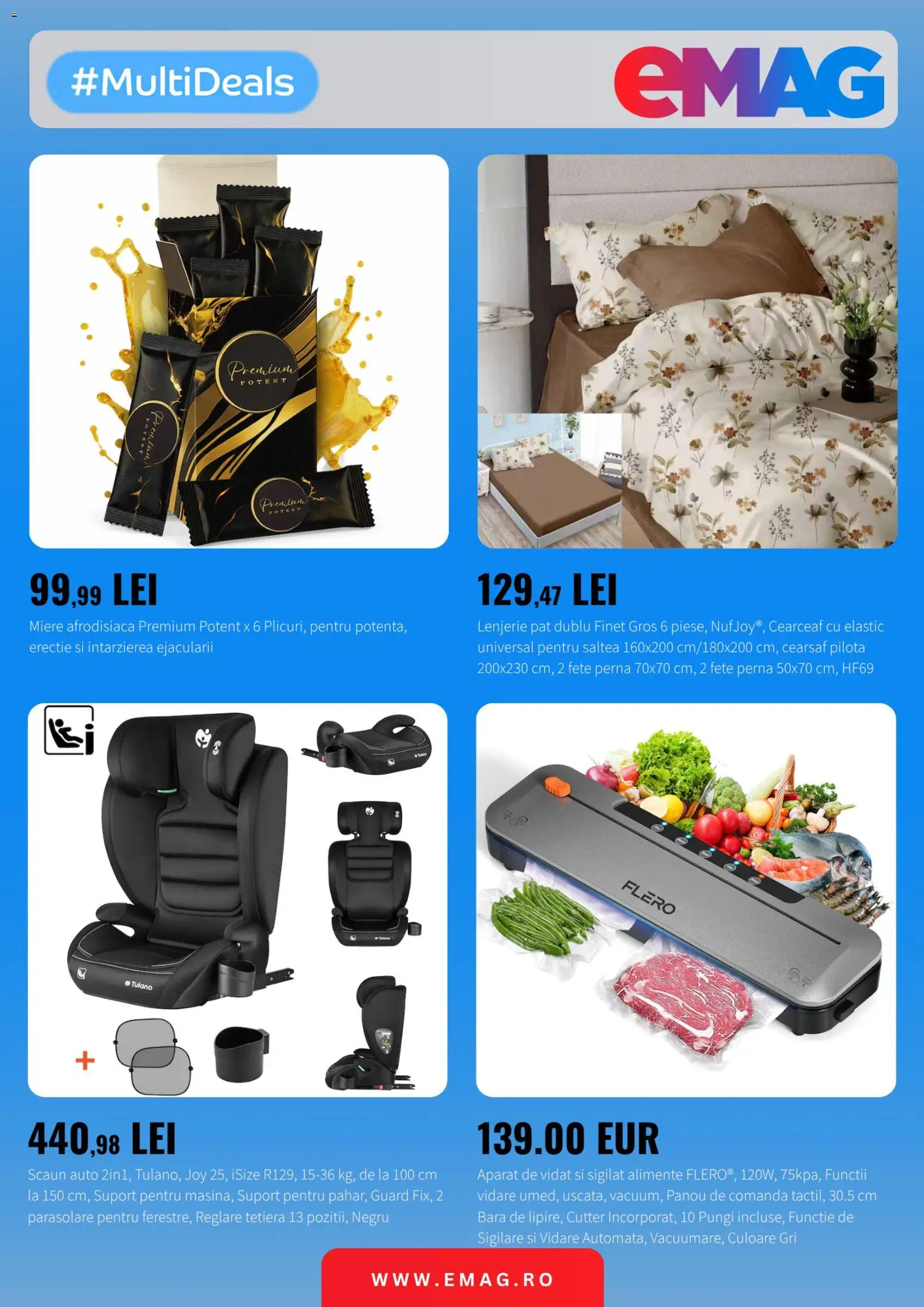 Catalog eMag 20 Mai - 12 Iulie 2026 | Pagina 4 | Produse: Cutter, Pernă, Pilotă, Scaun