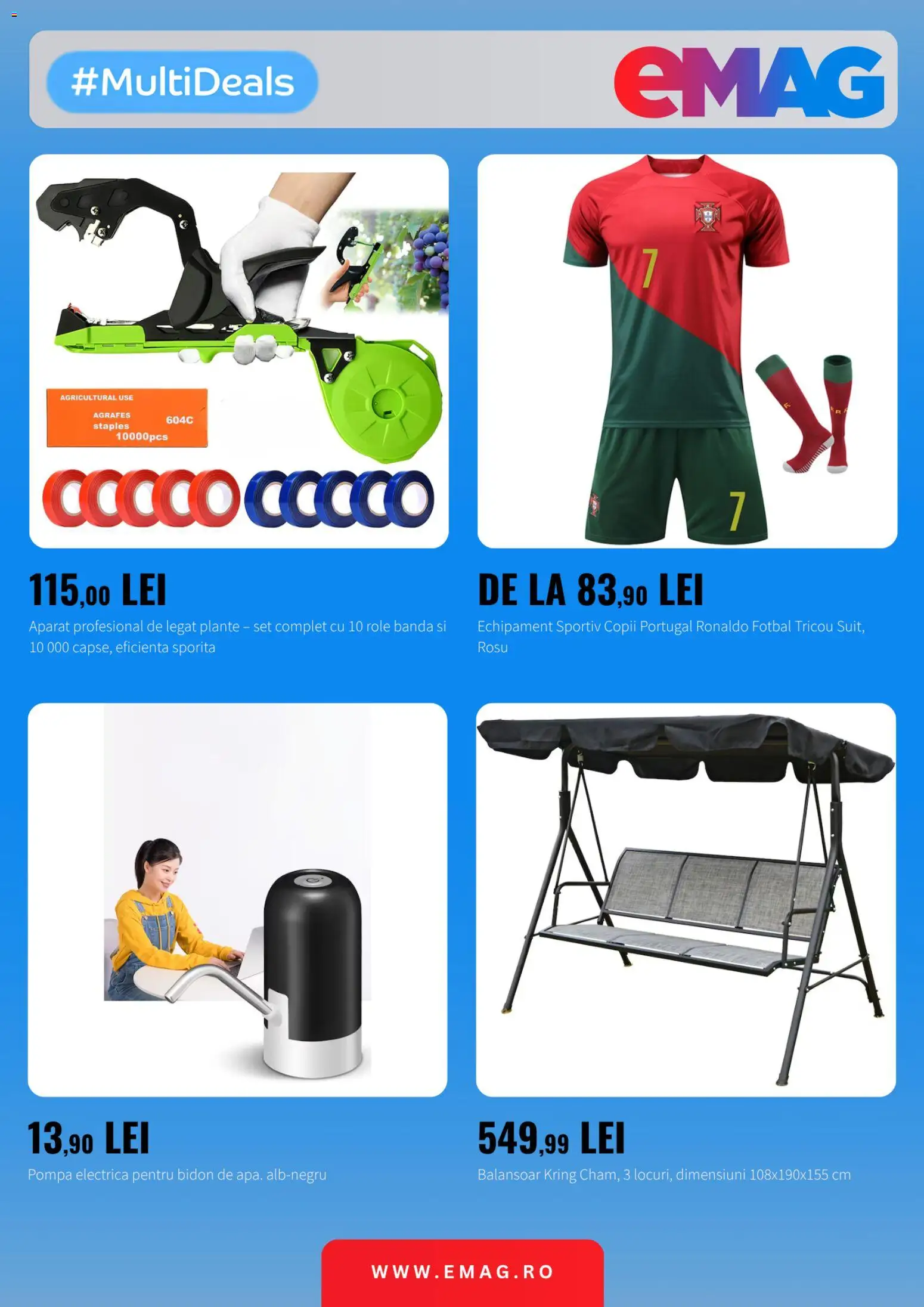 Catalog eMag 20 Mai - 12 Iulie 2026 | Pagina 5 | Produse: Role, Balansoar, Tricou