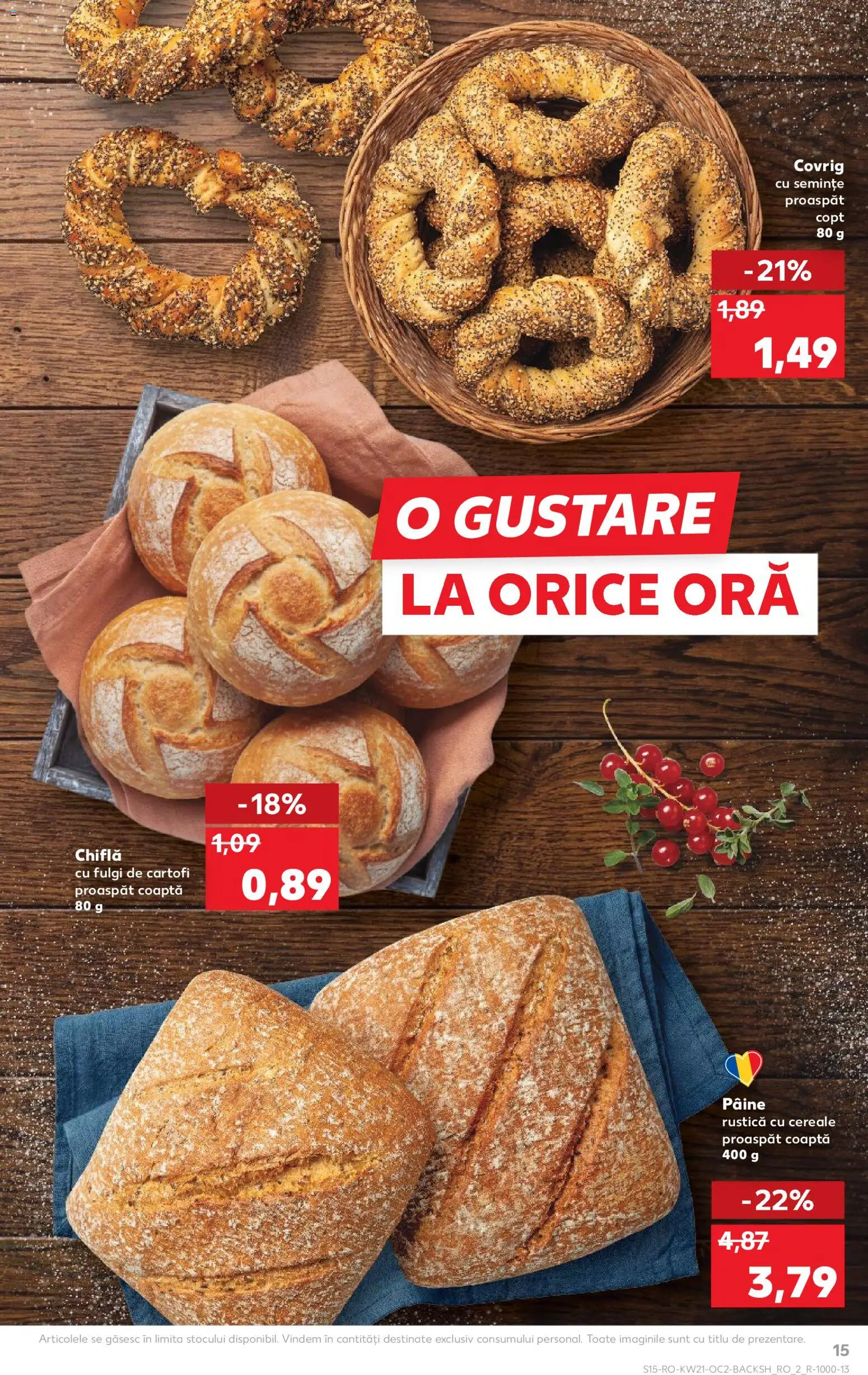 Catalog Kaufland 20 - 25 Mai 2026 | Pagina 15 | Produse: Chiflă, Pâine, Cereale, Fulgi