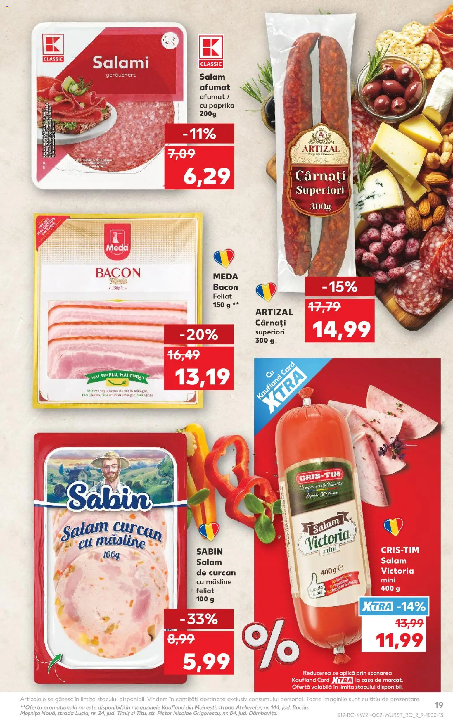 Catalog Kaufland 20 - 25 Mai 2026 | Pagina 19 | Produse: Bacon, Salam, Pește, Cârnați