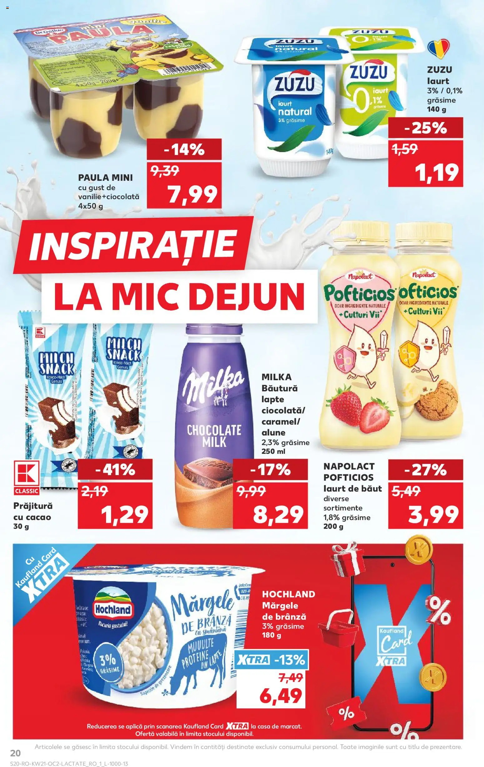 Catalog Kaufland 20 - 25 Mai 2026 | Pagina 20 | Produse: Prăjitură, Alune, Iaurt, Cacao