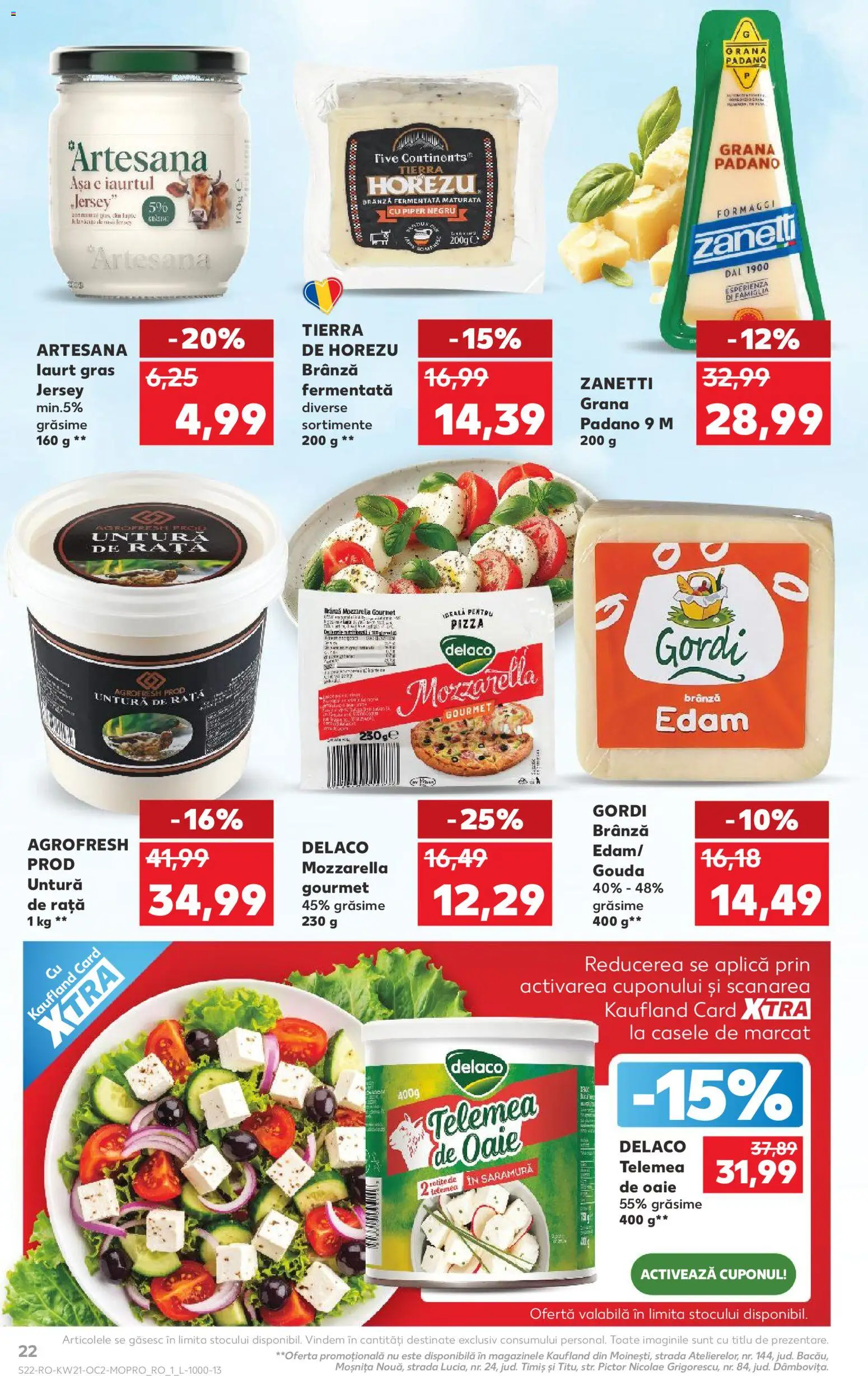 Catalog Kaufland 20 - 25 Mai 2026 | Pagina 22 | Produse: Light Kedi Konservesi, Brânză, Iaurt, Piper