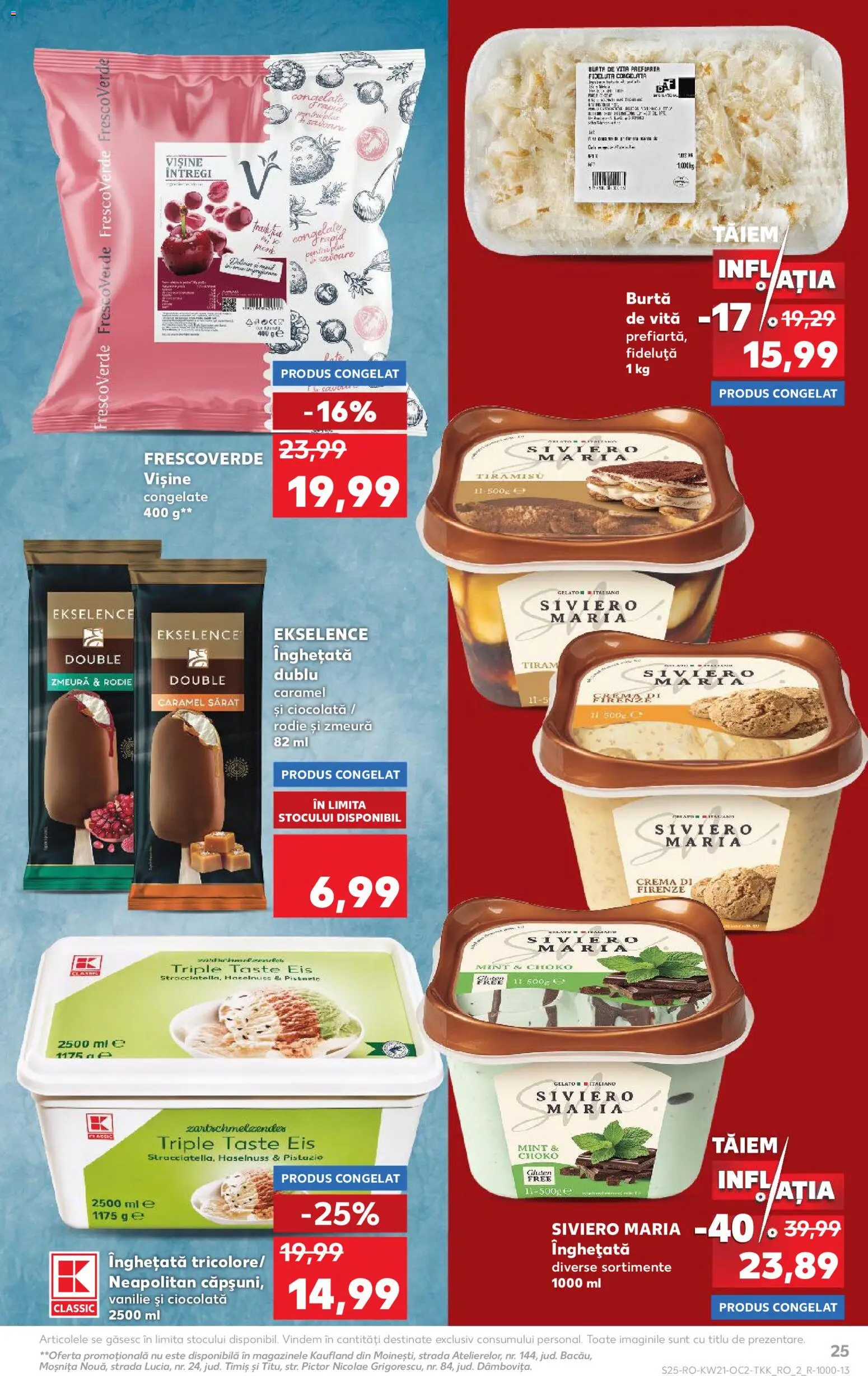 Catalog Kaufland 20 - 25 Mai 2026 | Pagina 25 | Produse: Zmeură, Tiramisu, Ciocolată, Înghețată