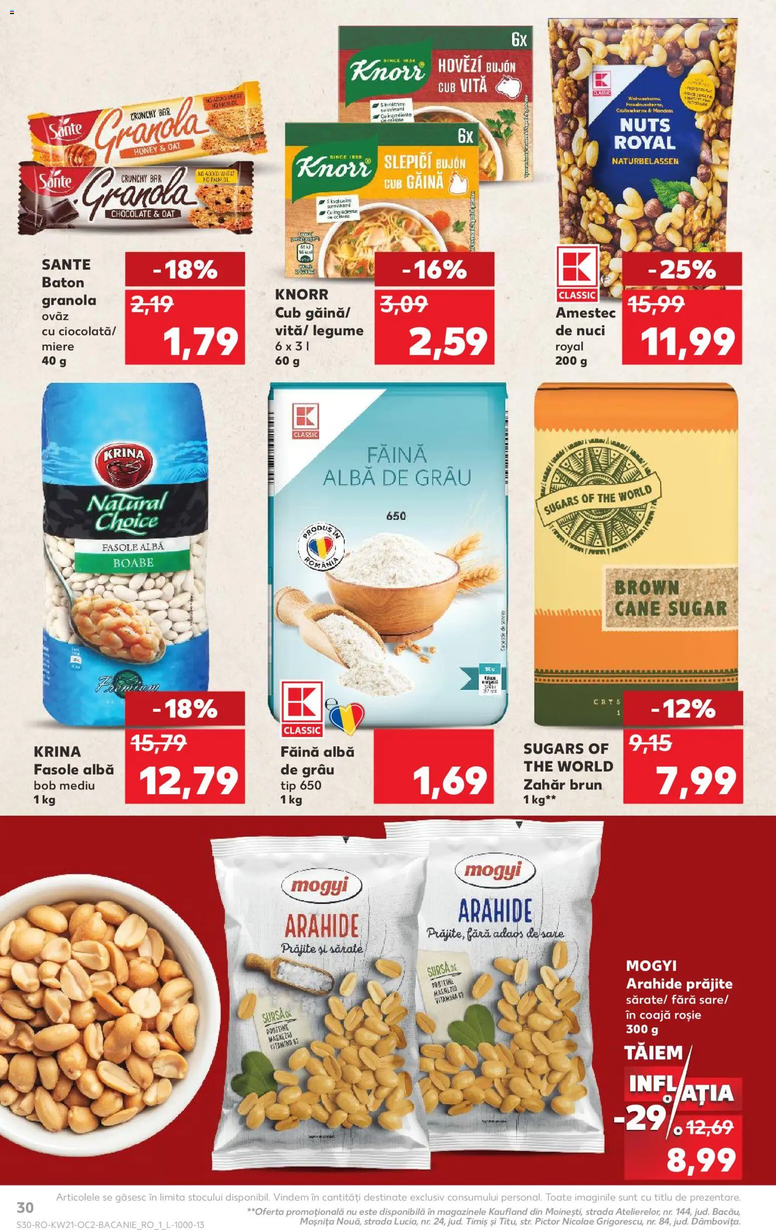Catalog Kaufland 20 - 25 Mai 2026 | Pagina 30 | Produse: Nuci, Fasole albă, Legume, Zahăr