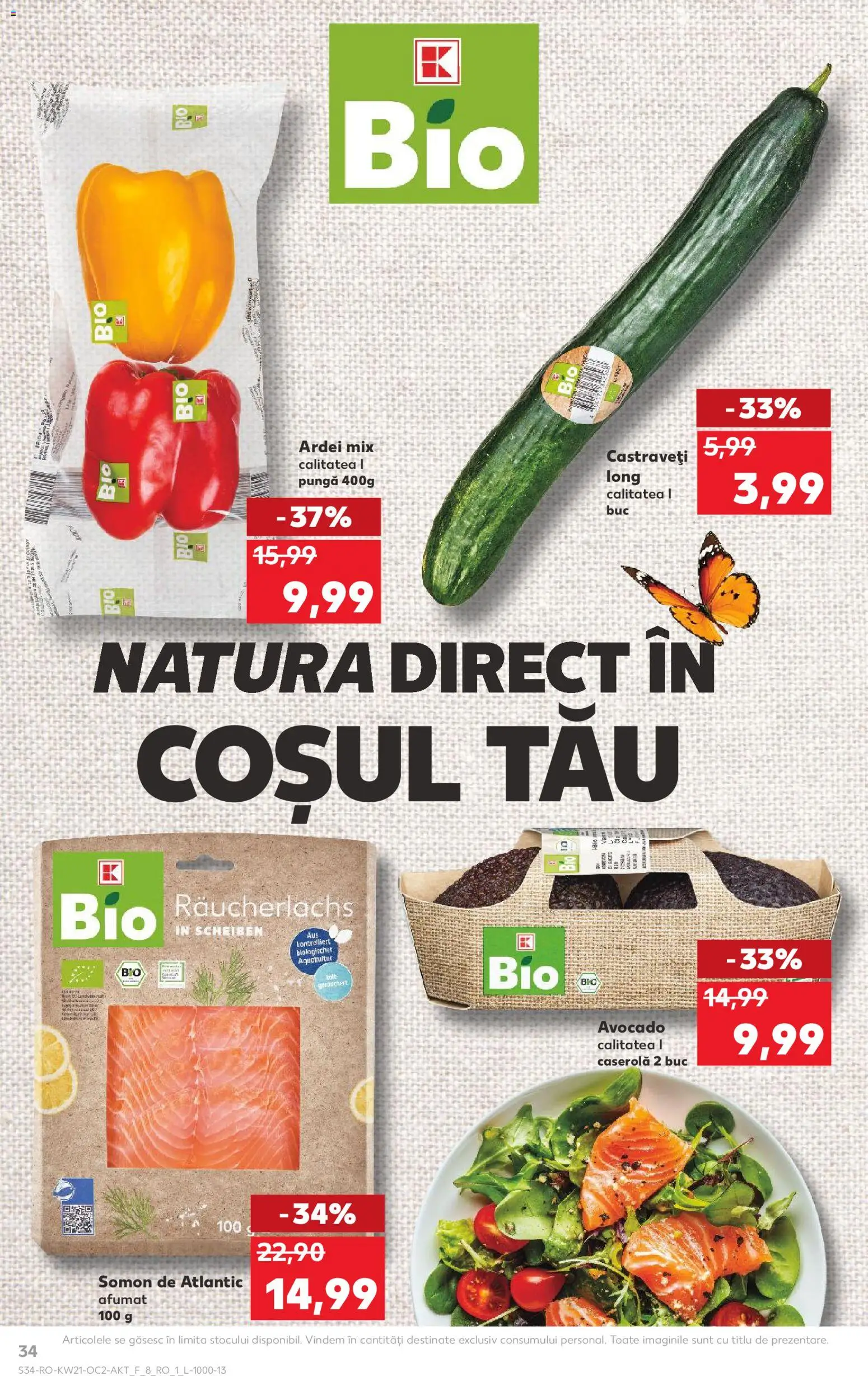 Catalog Kaufland 20 - 25 Mai 2026 | Pagina 34 | Produse: Pungă, Ardei, Castraveți, Avocado
